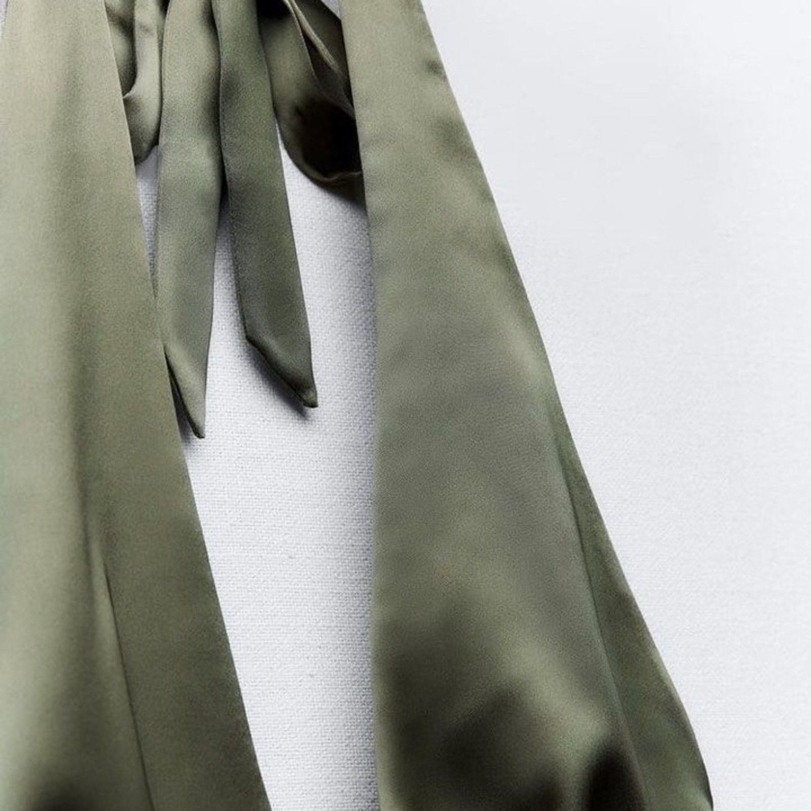 Zara ZARA BLOGGER FAVORITE SATIN EFFECT MINI DRESS Size XXL / US 16-18 / IT 52-54 - 10 Thumbnail