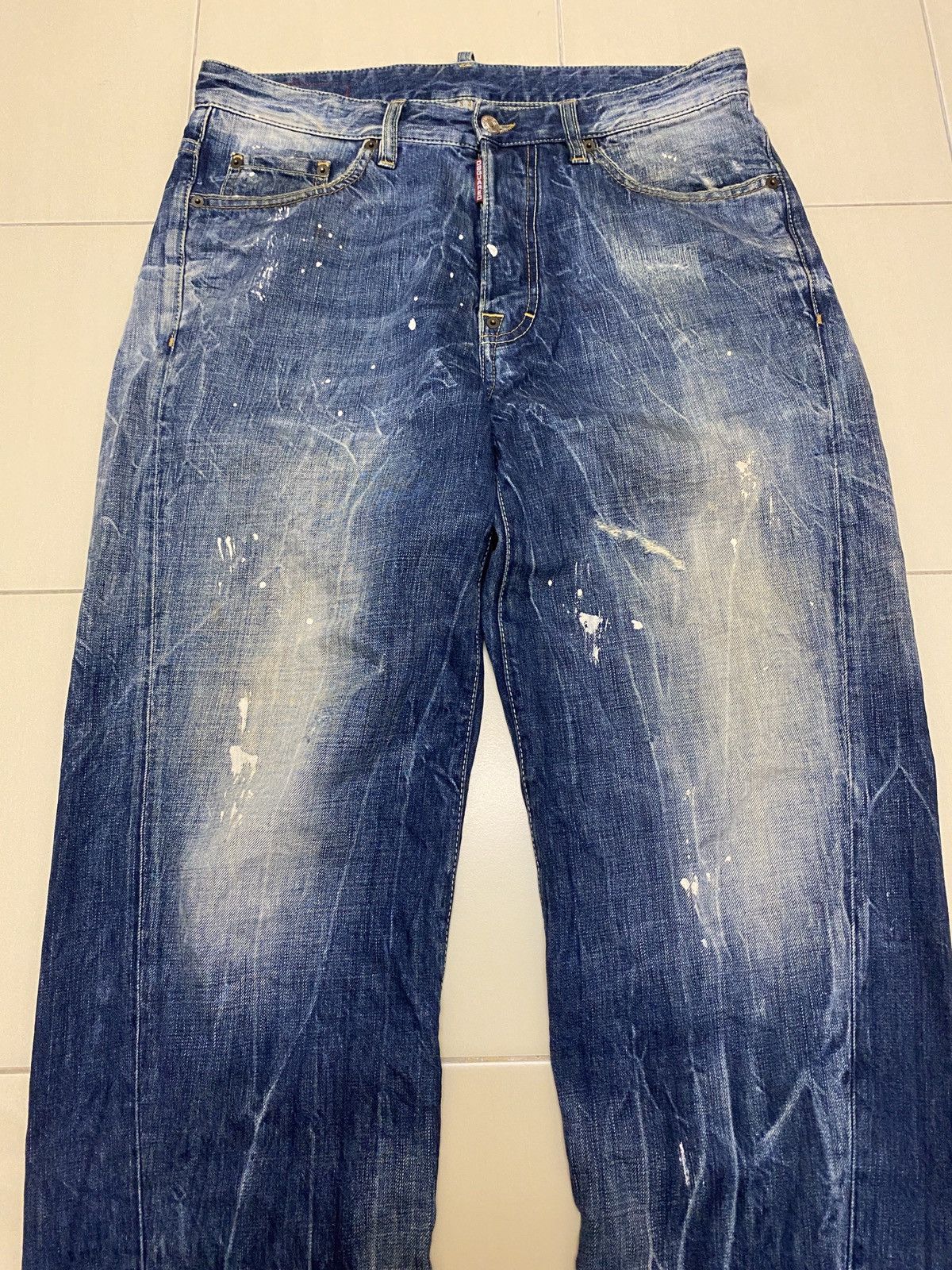 Dsquared2 Dsquared2 SS2010 Distressed Paint Splatter Jeans Size US 34 / EU 50 - 3 Thumbnail