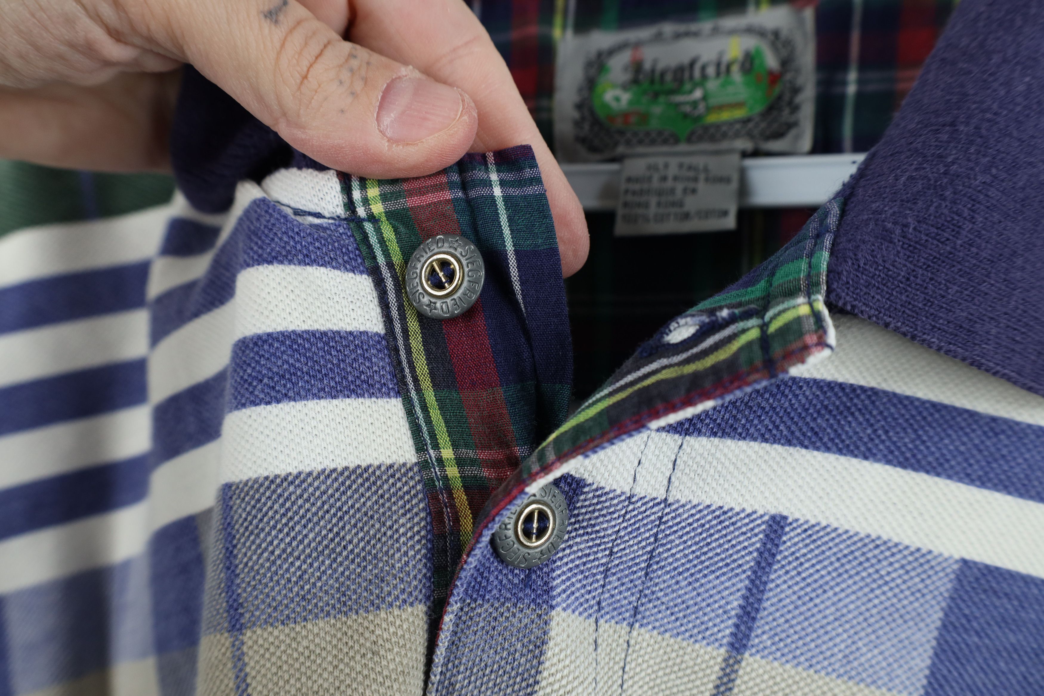 Vintage Vintage 90s Streetwear Striped Collared Golf Polo Shirt Size US XL / EU 56 / 4 - 10 Thumbnail
