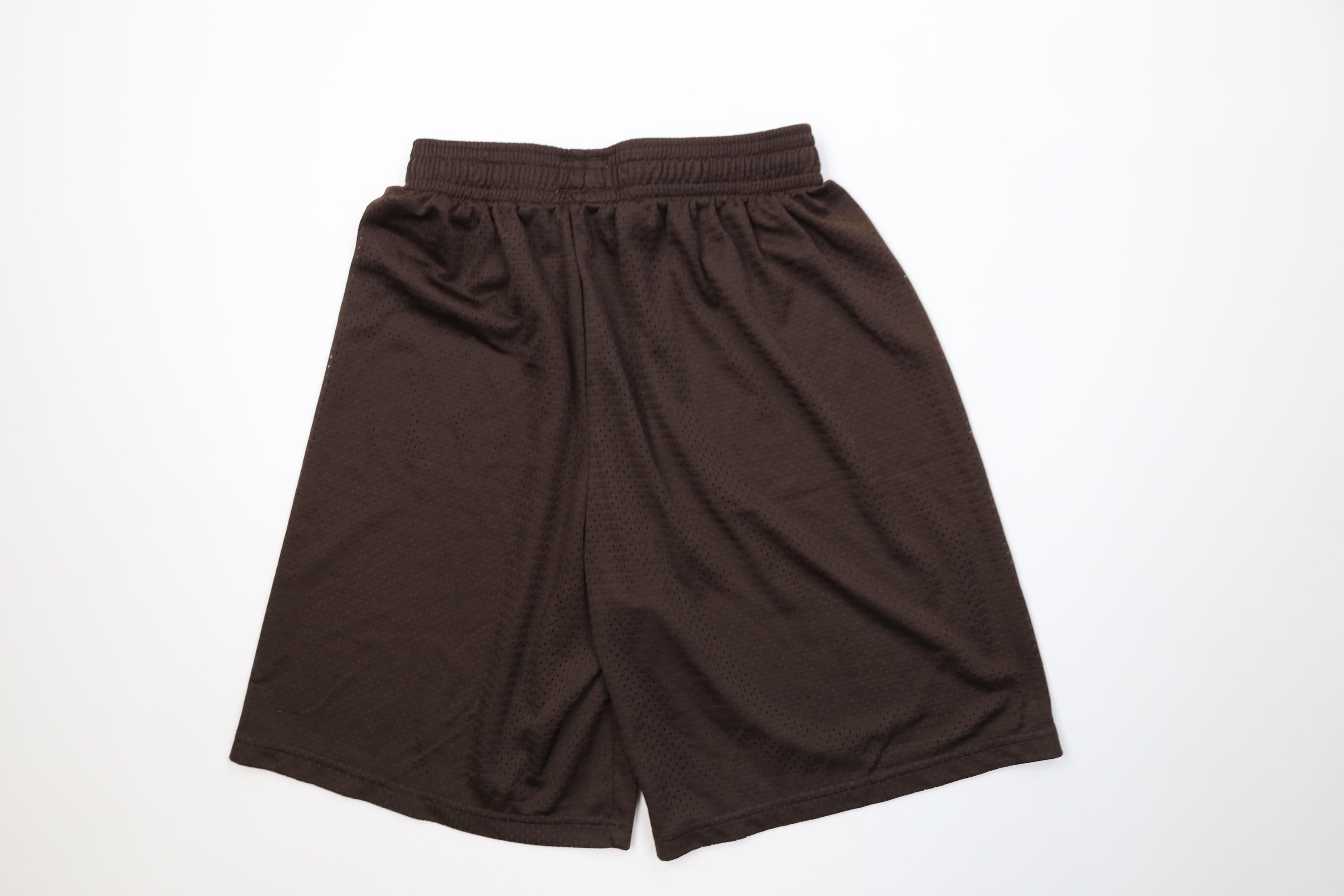 Vintage Vintage 90s Y2K Streetwear Mesh Above Knee Shorts Brown Size US 34 / EU 50 - 7 Thumbnail