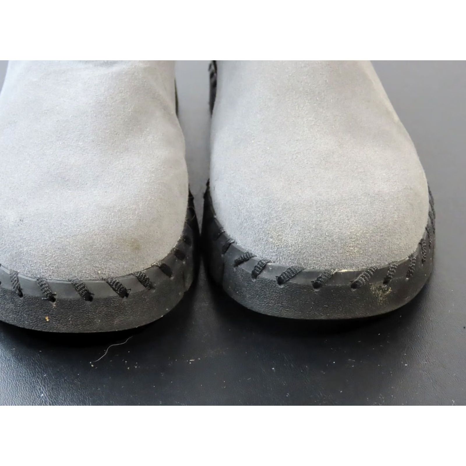 Vintage READ Muk Luks Womens Size 6 Gray Suede Faux Fur Lined Boots Size US 6 / IT 36 - 5 Thumbnail