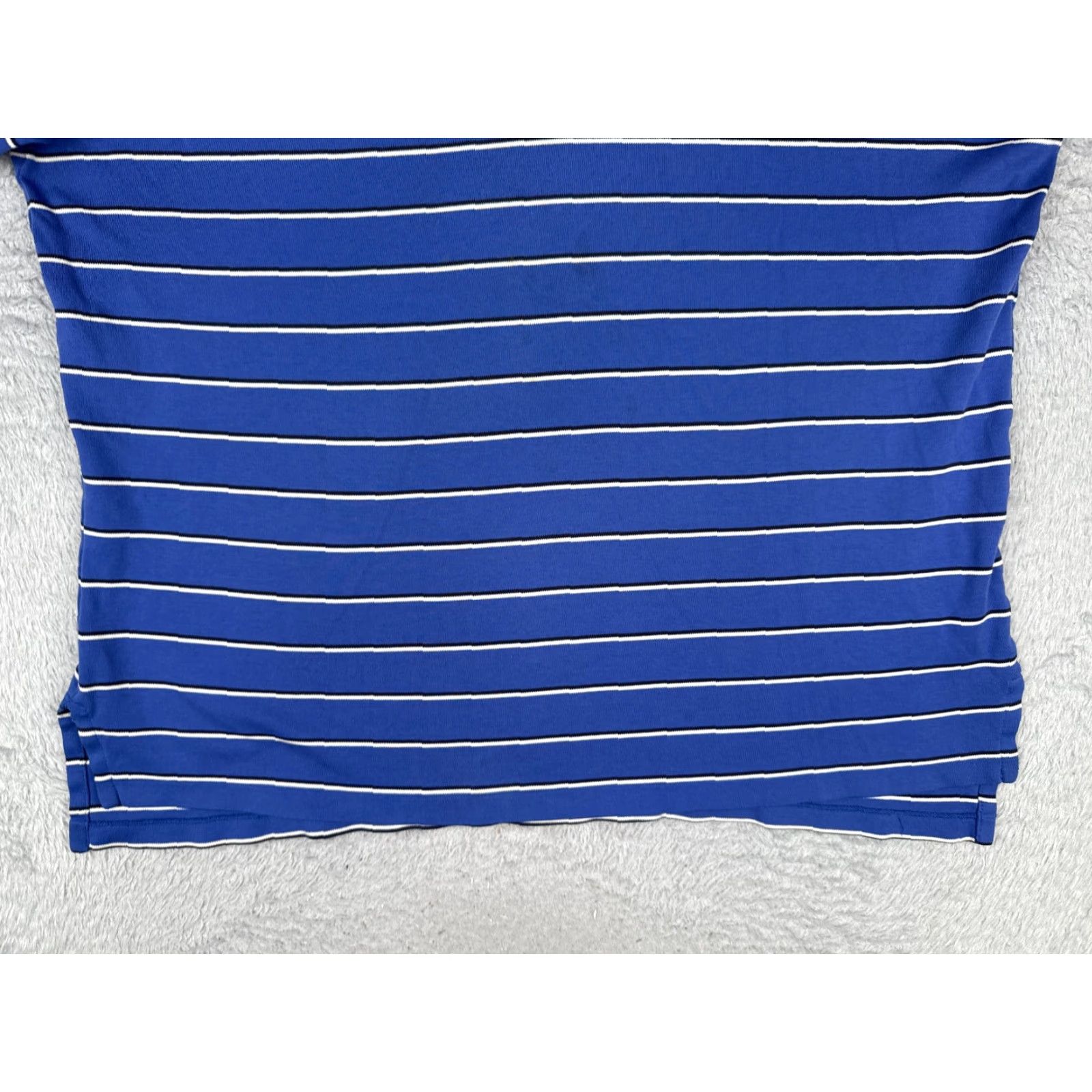 Ralph Lauren VINTAGE Ralph Lauren Polo Shirt Men XL Blue Striped 100% Cotton Slim Fit Polo 70s Theme Mens Size US XL / EU 56 / 4 - 5 Thumbnail