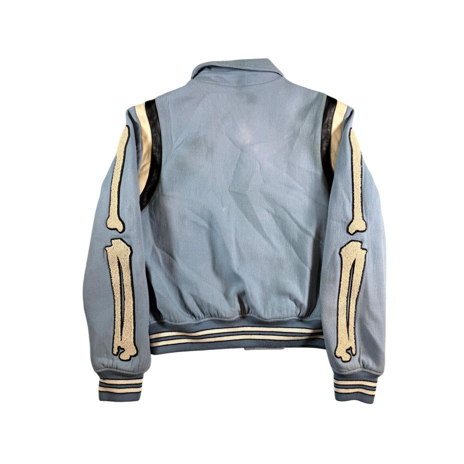 Amiri Amiri Bone Varsity Blue & Cream Jacket Size US L / EU 52-54 / 3 - 2 Thumbnail