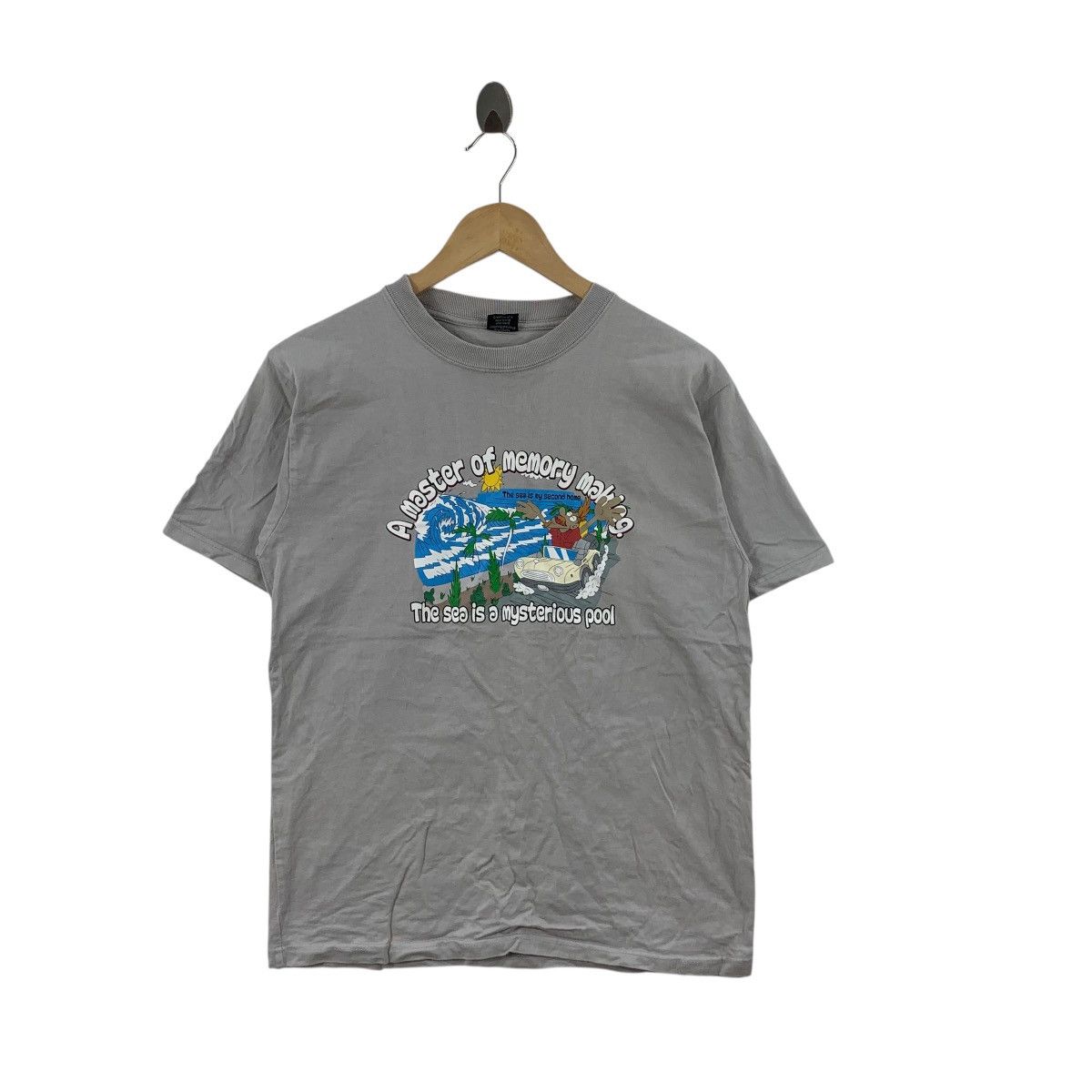 Vintage Vintage SOMEDAY SURF The Sea Is Mysterious Cartoon Tee Shir Size US M / EU 48-50 / 2 - 3 Thumbnail