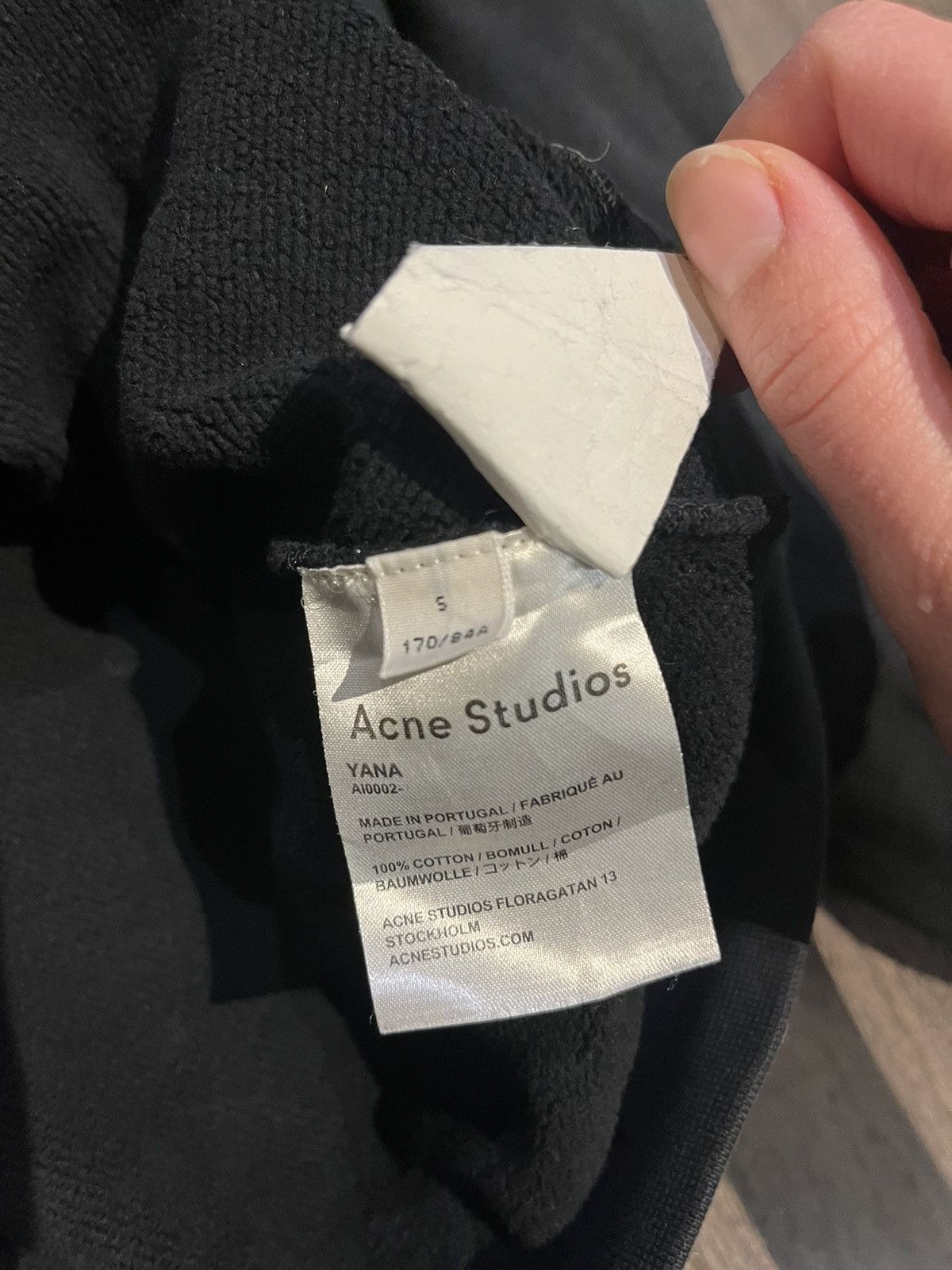 Acne Studios Acne Studios Logo Neck Sweatshirt Size US S / EU 44-46 / 1 - 4 Thumbnail