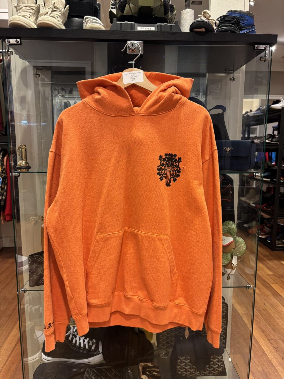 Chrome Hearts Chrome Hearts Vine Dagger Hoodie Orange/Black