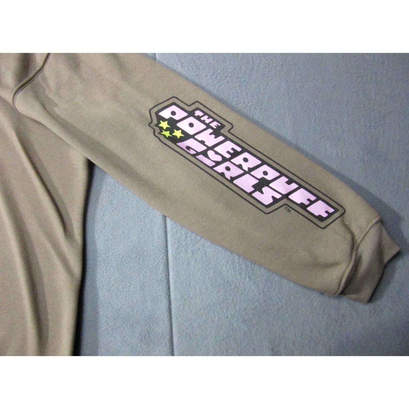 Vintage Powerpuff Girls Hoodie Womens XL Brown Graphic Sleeve - Cartoon Network Y2K Size XL / US 12-14 / IT 48-50 - 4 Thumbnail