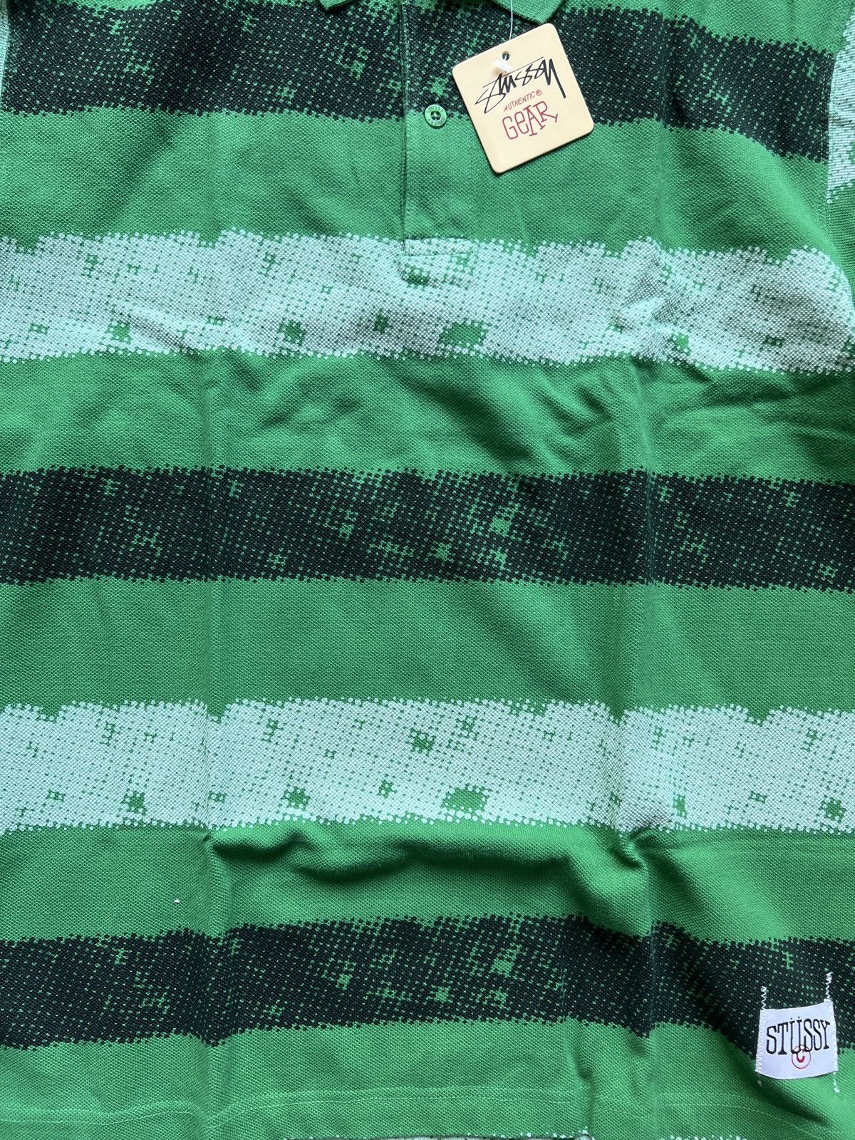 Stussy Stussy 08ss Jacquard Paisely Polo Tee Size US M / EU 48-50 / 2 - 4 Thumbnail