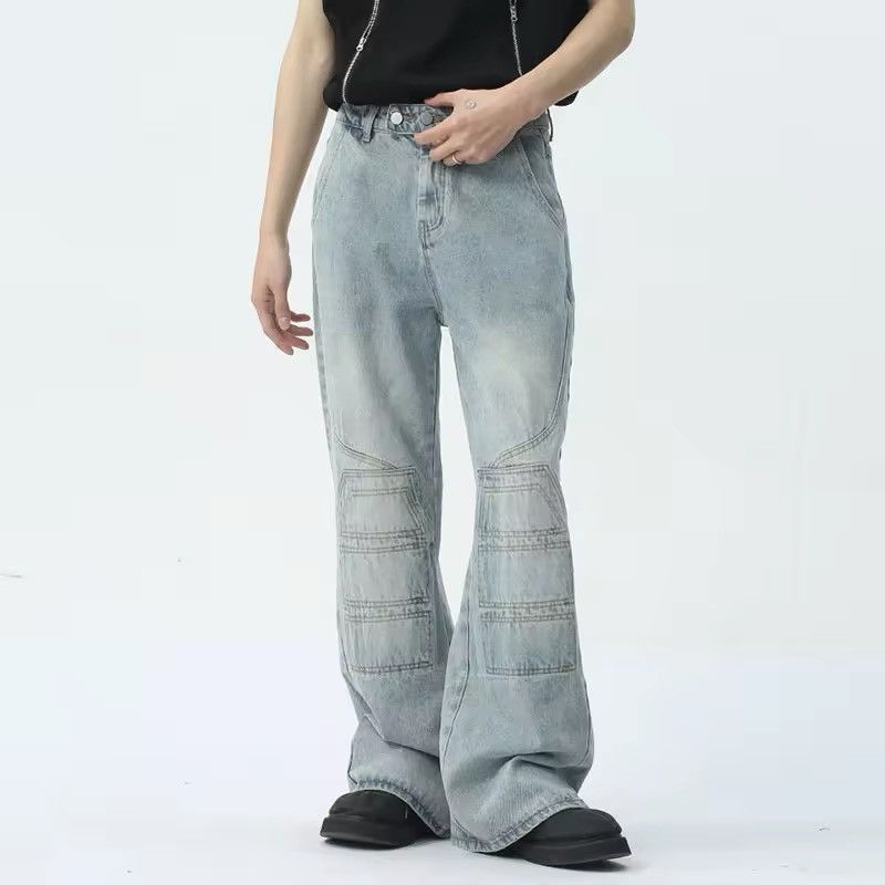 Japanese Brand Vintage Straight leg Washed Blue Jeans Size US 30 / EU 46 - 2 Thumbnail