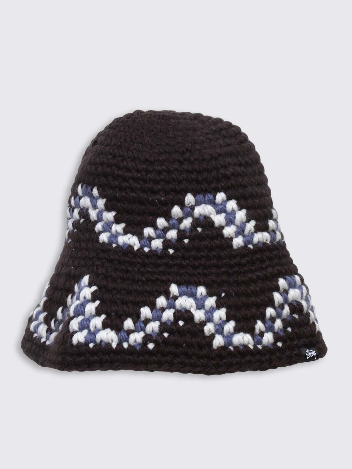 Stussy Stussy Giza Knit Bucket Hat Black Cotton Size ONE SIZE - 4 Thumbnail