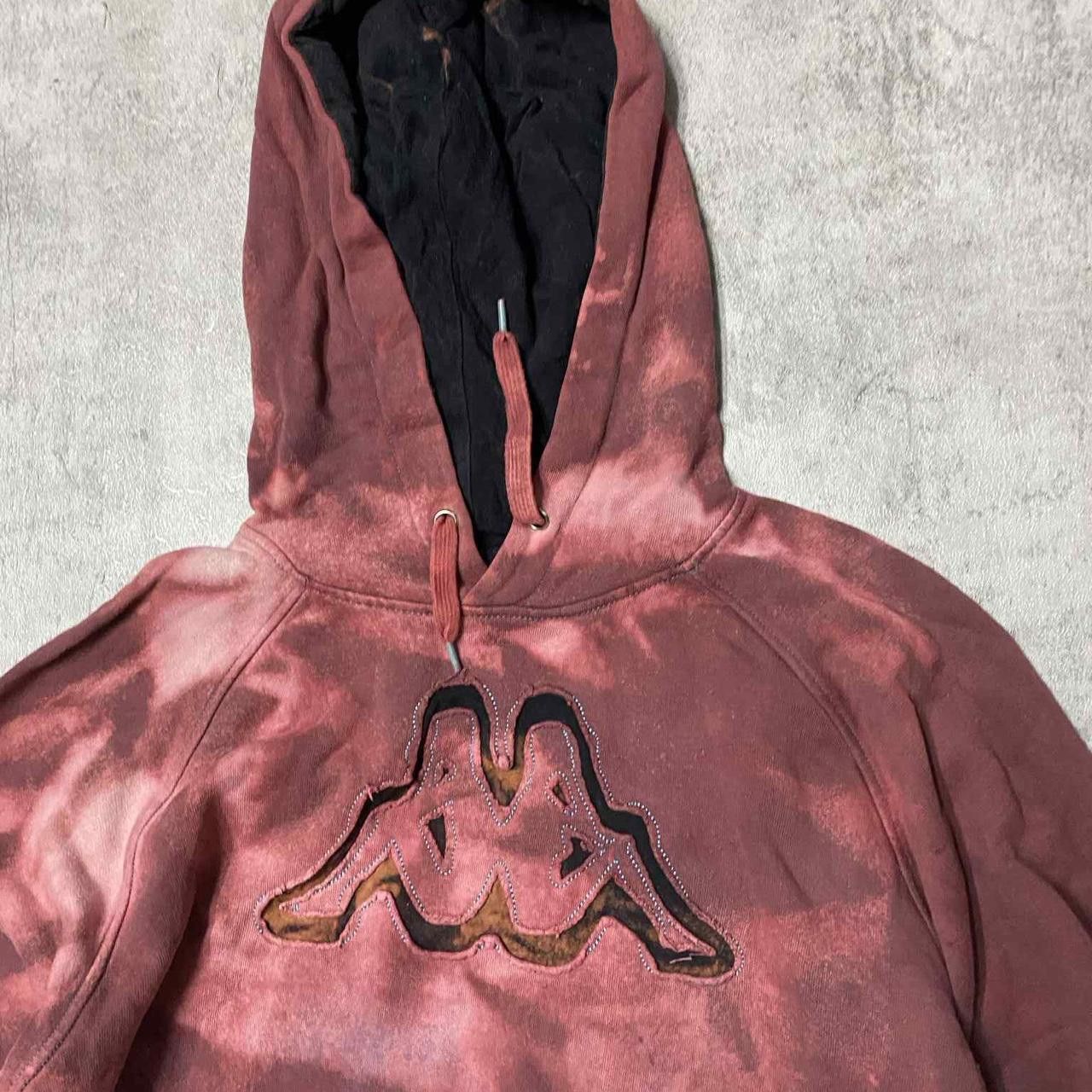 Kappa Burgundy Kappa hoodie with a unique tie-dye effect Size US S / EU 44-46 / 1 - 2 Thumbnail