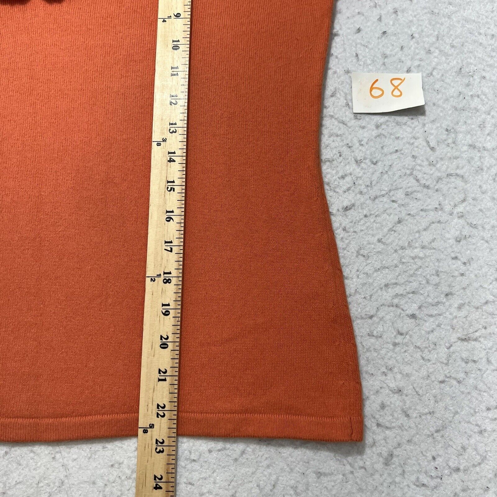 J. Jill J. Jill Angora Rabbit Hair Blend V-Neck Lace Orange Sweater Size M / US 6-8 / IT 42-44 - 10 Thumbnail
