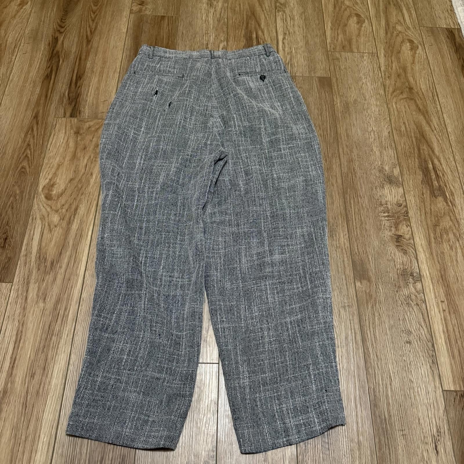 Other Vintage 80s Grey Textured Trousers Distressed Size 31 Size US 31 - 3 Thumbnail
