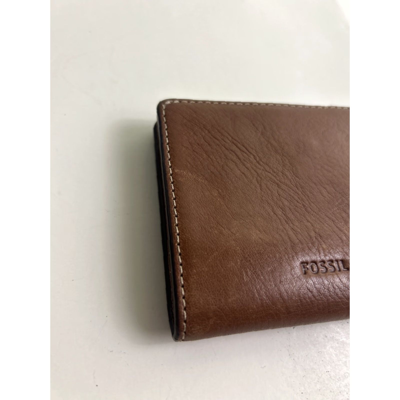 Fossil Fossil Wallet Small Brown Womens Bifold Coin Purse 4x3.5x.5 Peeling Size ONE SIZE - 2 Thumbnail