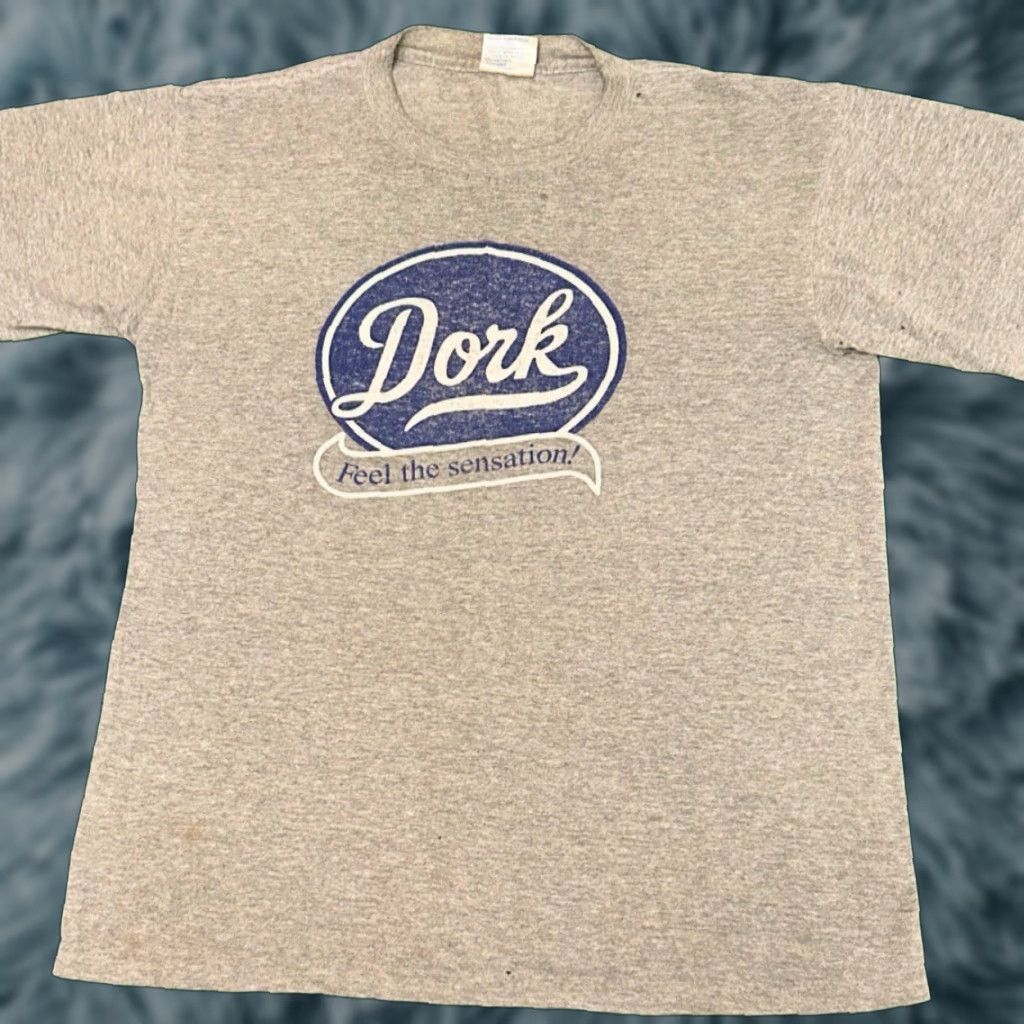 Vintage VINTAGE 90s Dork Skater Parody Spoof York Skate Tee VTG Humor Shirt Mens M Gray Short Sleeve T-Shirt Size US M / EU 48-50 / 2 - 1 Thumbnail