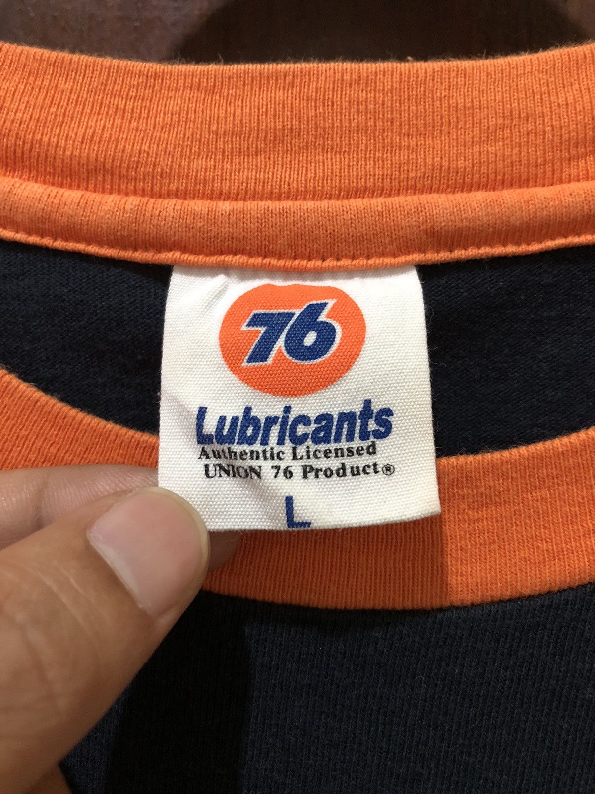 Japanese Brand Vintage Union 76 Lubricants Racing Fuel Raglan Long Sleeve Size US L / EU 52-54 / 3 - 7 Thumbnail
