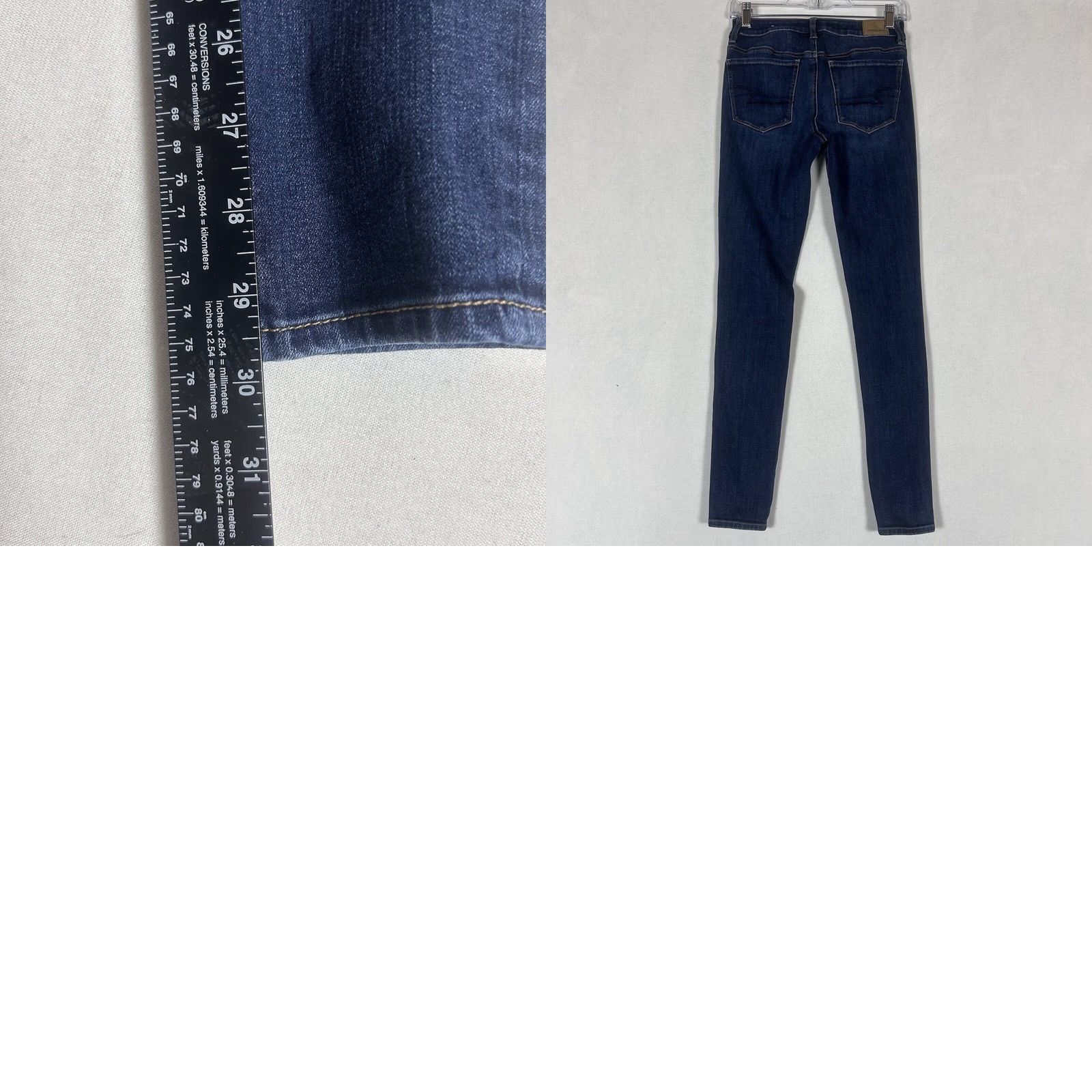 American Eagle Outfitters American Eagle Outfitters Super Stretch X4 Hi-Rise Jegging Size 2 Lon AEO 2L Size 42" / US 20 - 8 Thumbnail