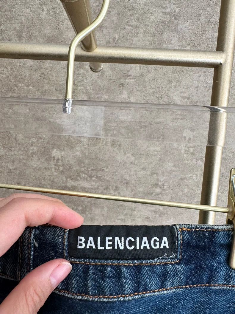 Balenciaga Balenciaga Jean Half Skirt 2504-Nextarrow Size 33" - 3 Thumbnail