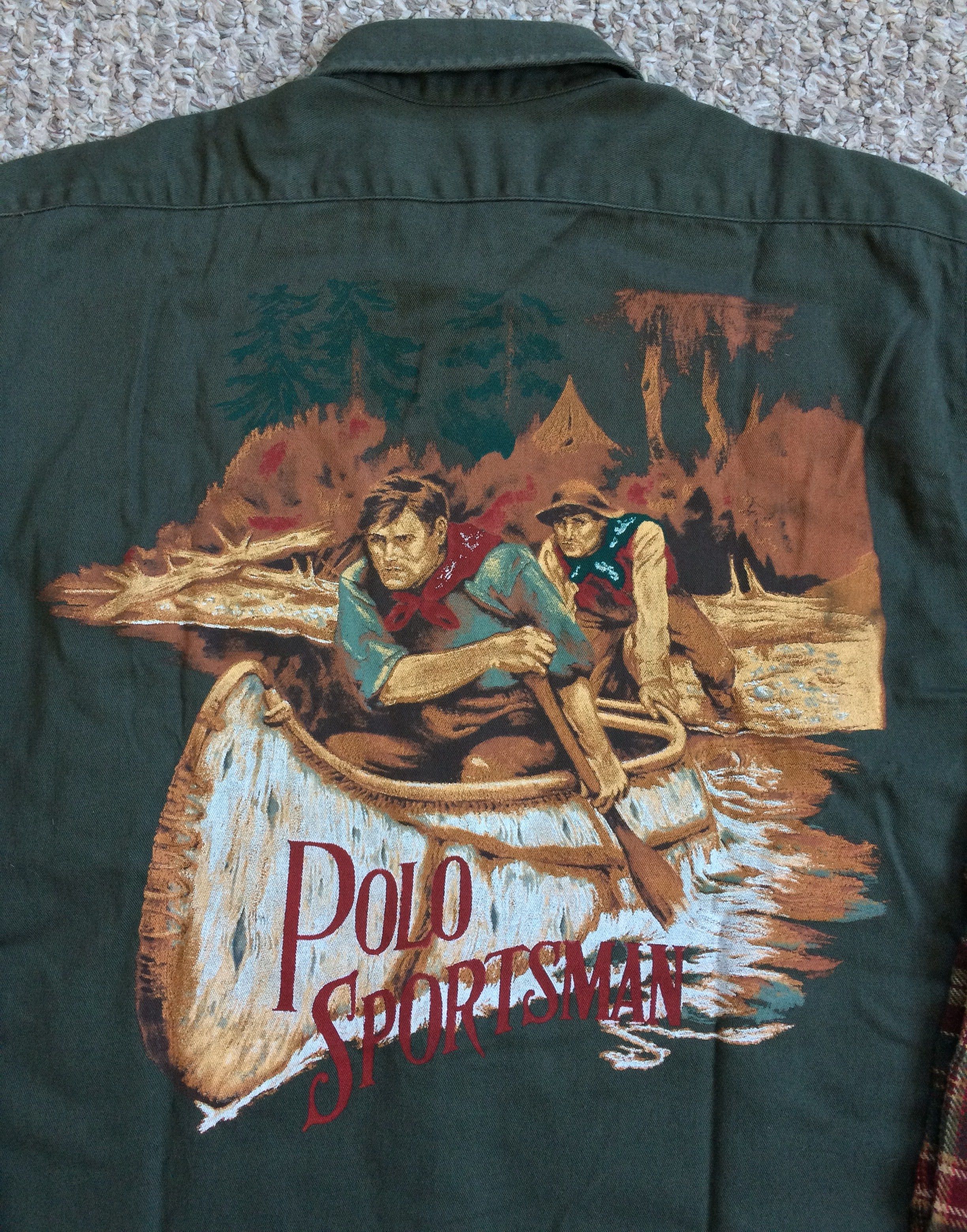 Polo Ralph Lauren Vintage 90s Polo Sportsman Rafting Button Up Shirt Size US L / EU 52-54 / 3 - 2 Thumbnail