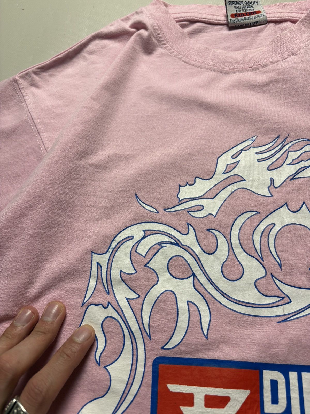 Diesel Vintage Diesel Dragon Y2k T-Shirt Size US XXL / EU 58 / 5 - 7 Thumbnail