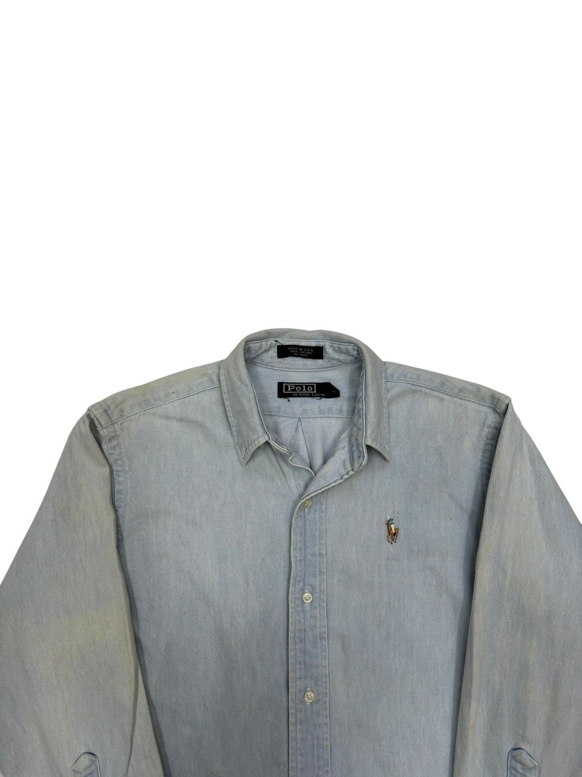 Polo Ralph Lauren Polo Ralph Lauren USA SunFaded Button Up Shirt Size M / US 6-8 / IT 42-44 - 10 Thumbnail
