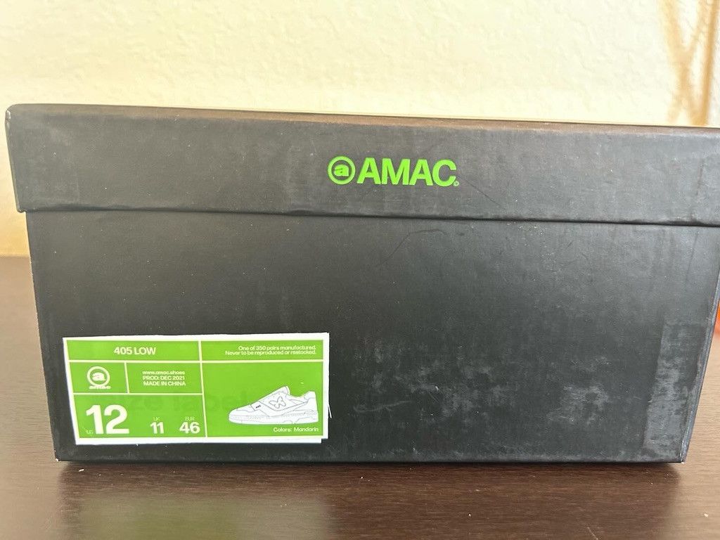 AMAC Studios AMAC Customs Butterfly 405 Low (NB 550) - Cream/Orange Size US 12 / EU 45 - 8 Thumbnail