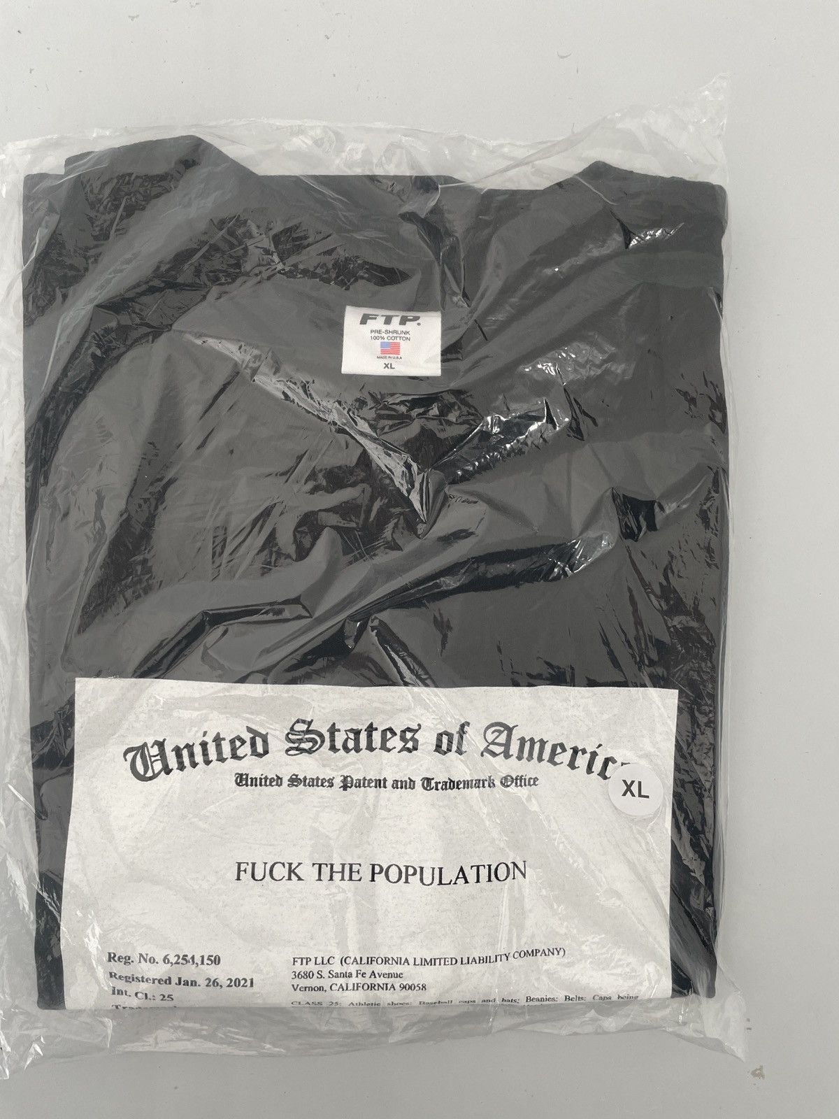 Fuck The Population FTP Trademark Tee Size US XL / EU 56 / 4 - 2 Thumbnail