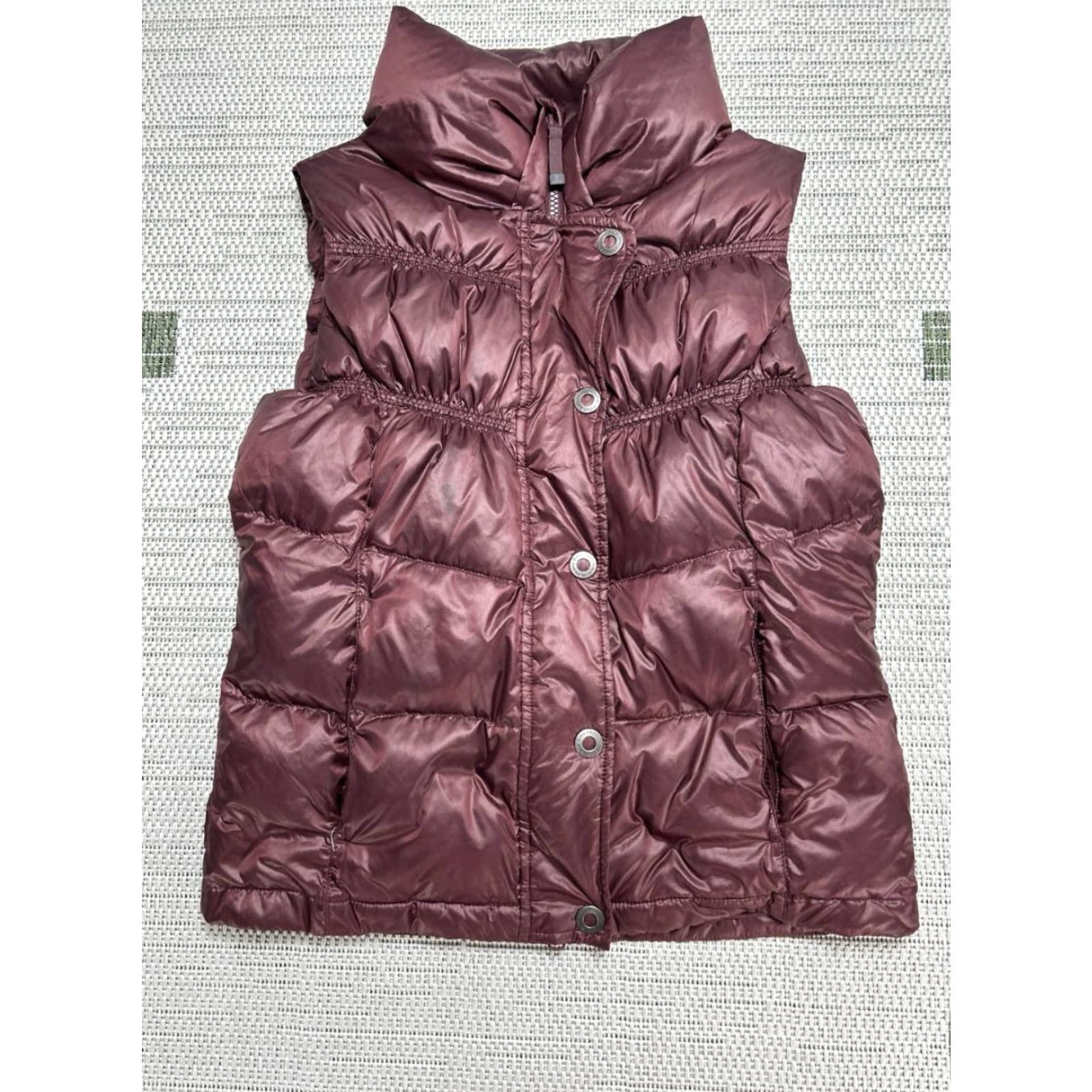 Prana Prana Milly Puffer Down Vest Women Small Red Quilted Insulated Lined Turtle Neck Vest Puffer Winter Fall Size S / US 4 / IT 40 - 2 Thumbnail