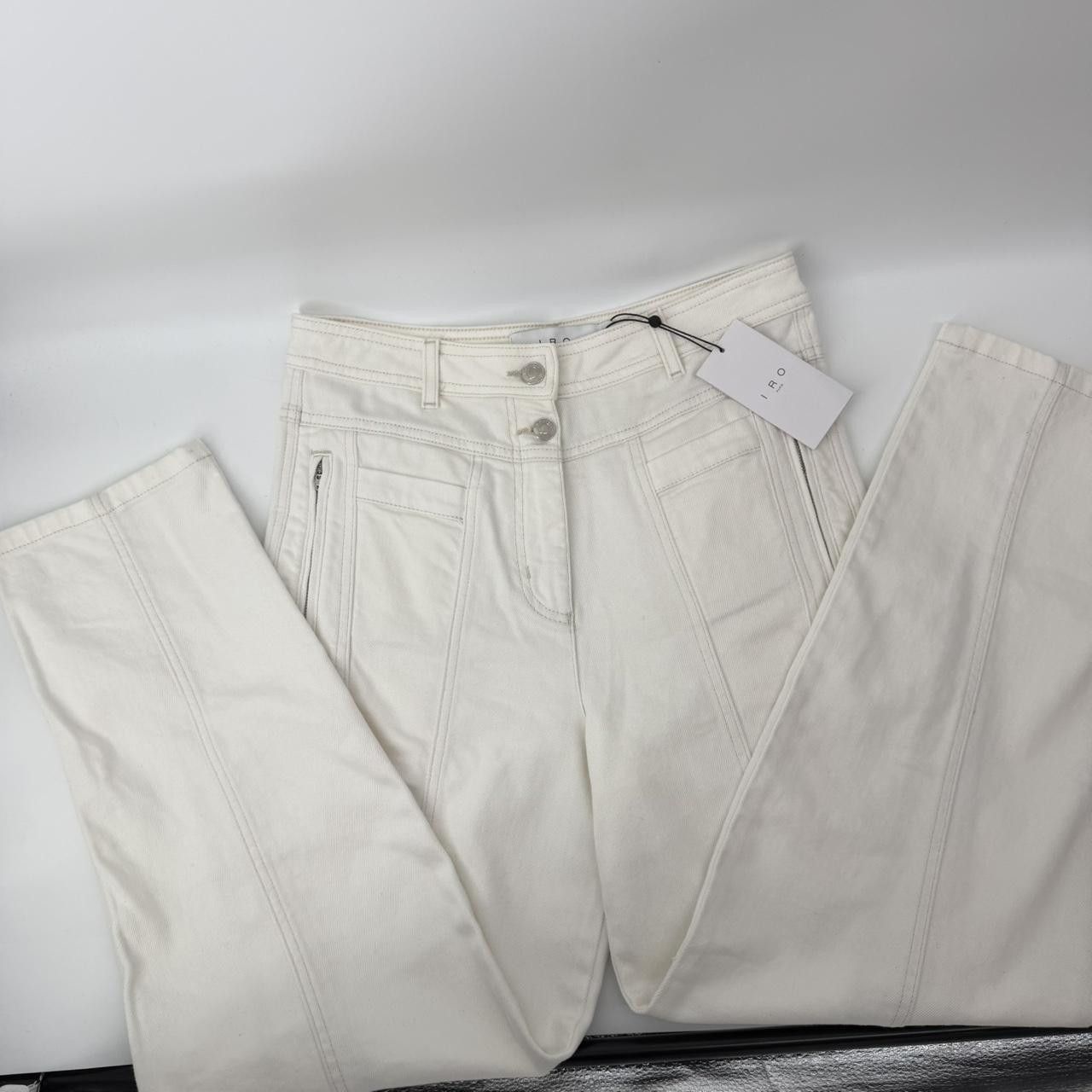 Iro IRO Paris Bentor High Rise Ivory Jeans EU 38 US 6 Zip Size 28" / US 6 / IT 42 - 1 Thumbnail