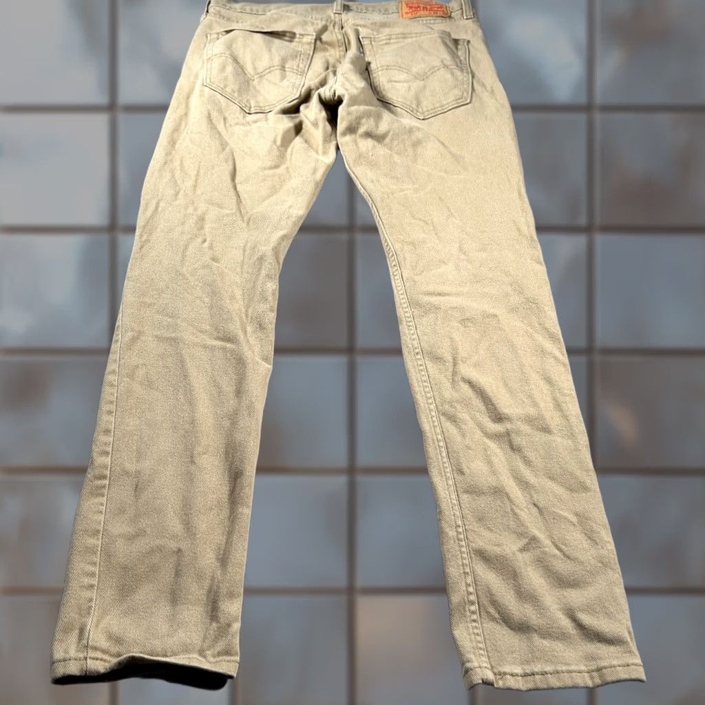Levi's Levi's 512 Jeans Men 32x31 Tan Slim Fit Tapered Leg Stretch White Tab Casual Jeans Size US 32 / EU 48 - 1 Thumbnail