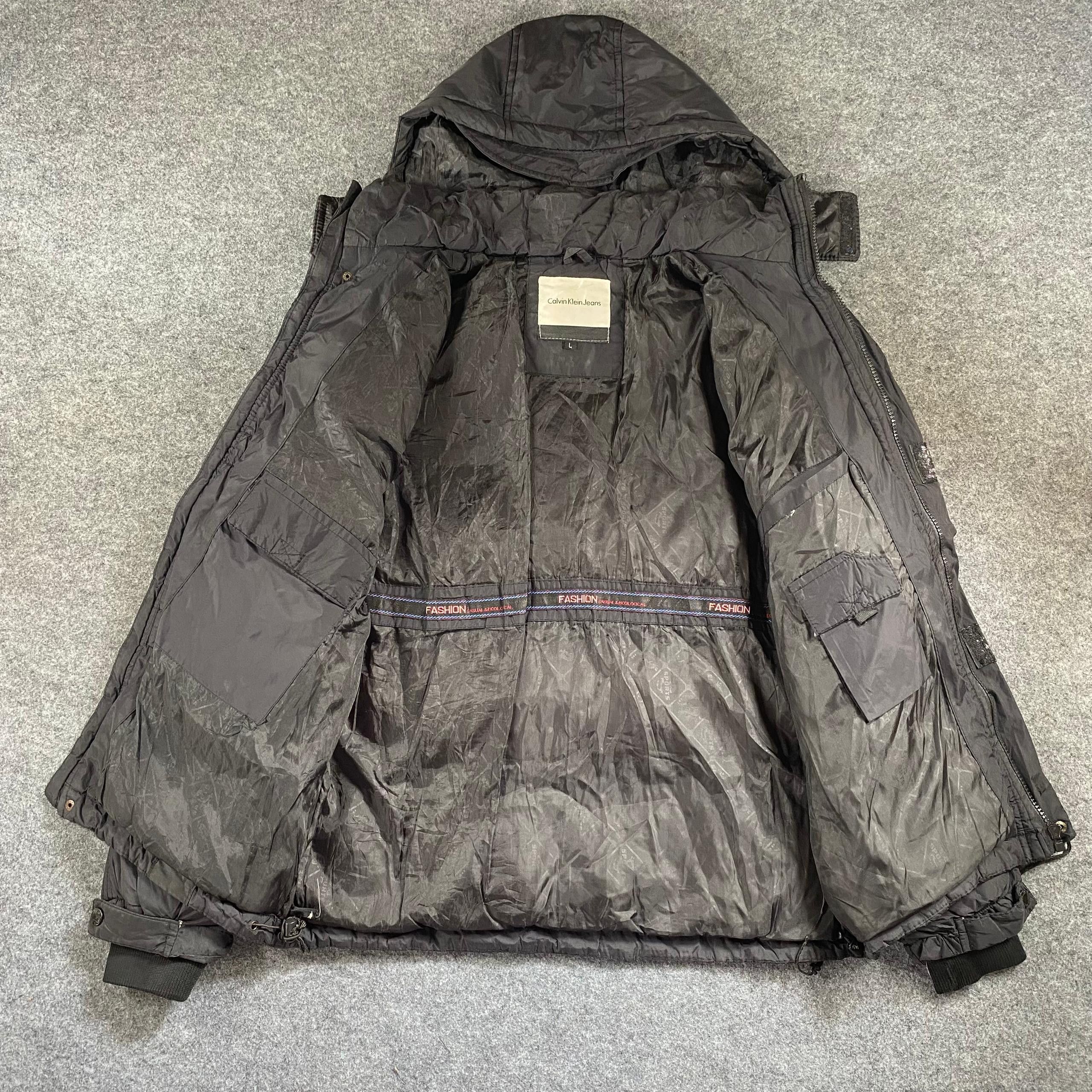Calvin Klein 205W39NYC Vintage Calvin Klein Puffer Hoodies Jacket Size US L / EU 52-54 / 3 - 8 Thumbnail