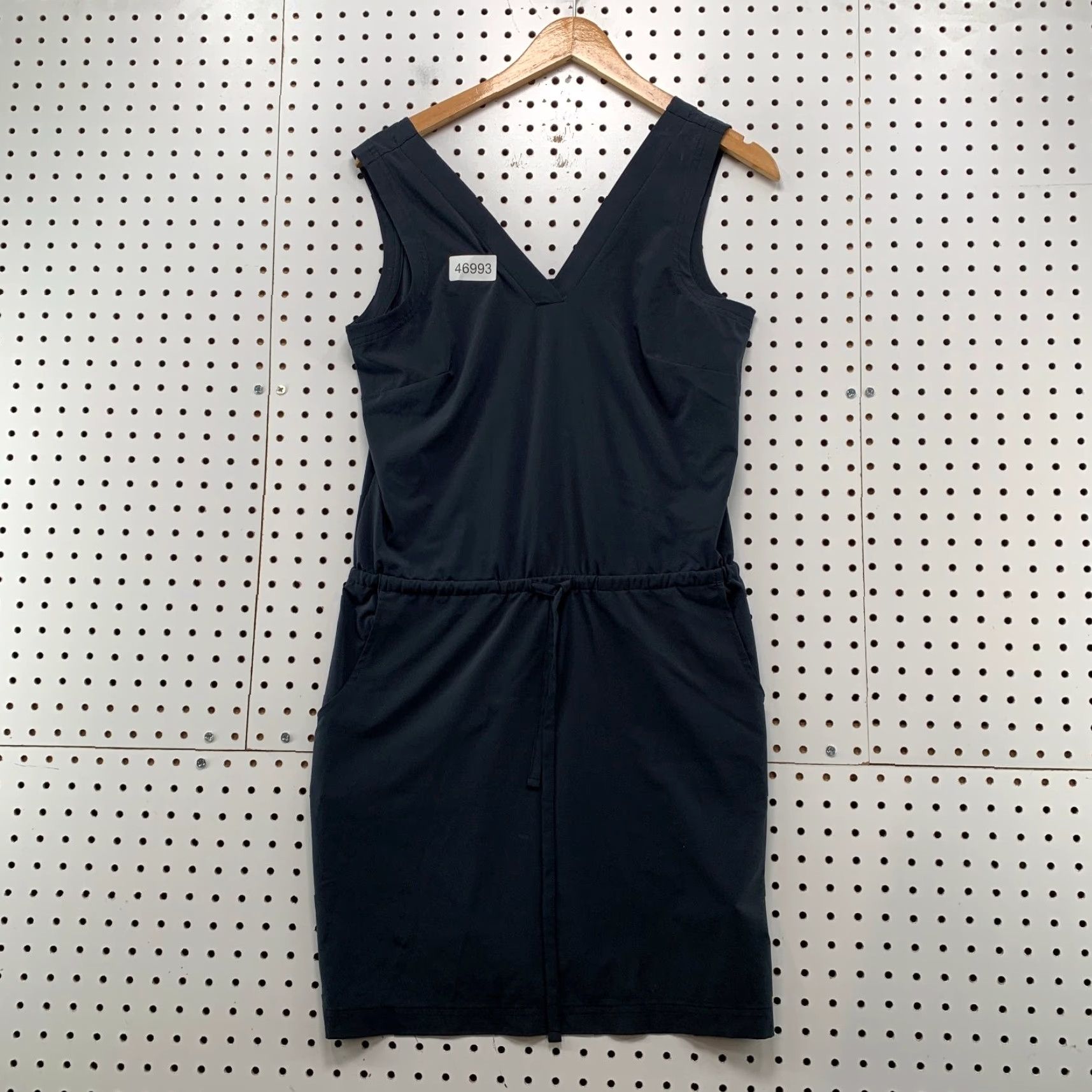 Toad&Co V Neck Dress Toad&Co Womens XS Black Sleeveless Outdoor Button Back Dress Size XS / US 0-2 / IT 36-38 - 2 Thumbnail