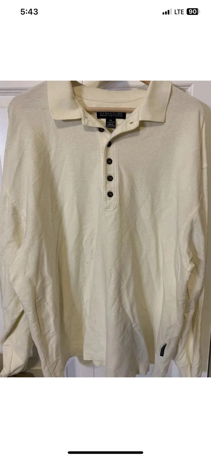 Structure Structure mens sz XL henley style long sleeve Size US XL / EU 56 / 4 - 5 Thumbnail
