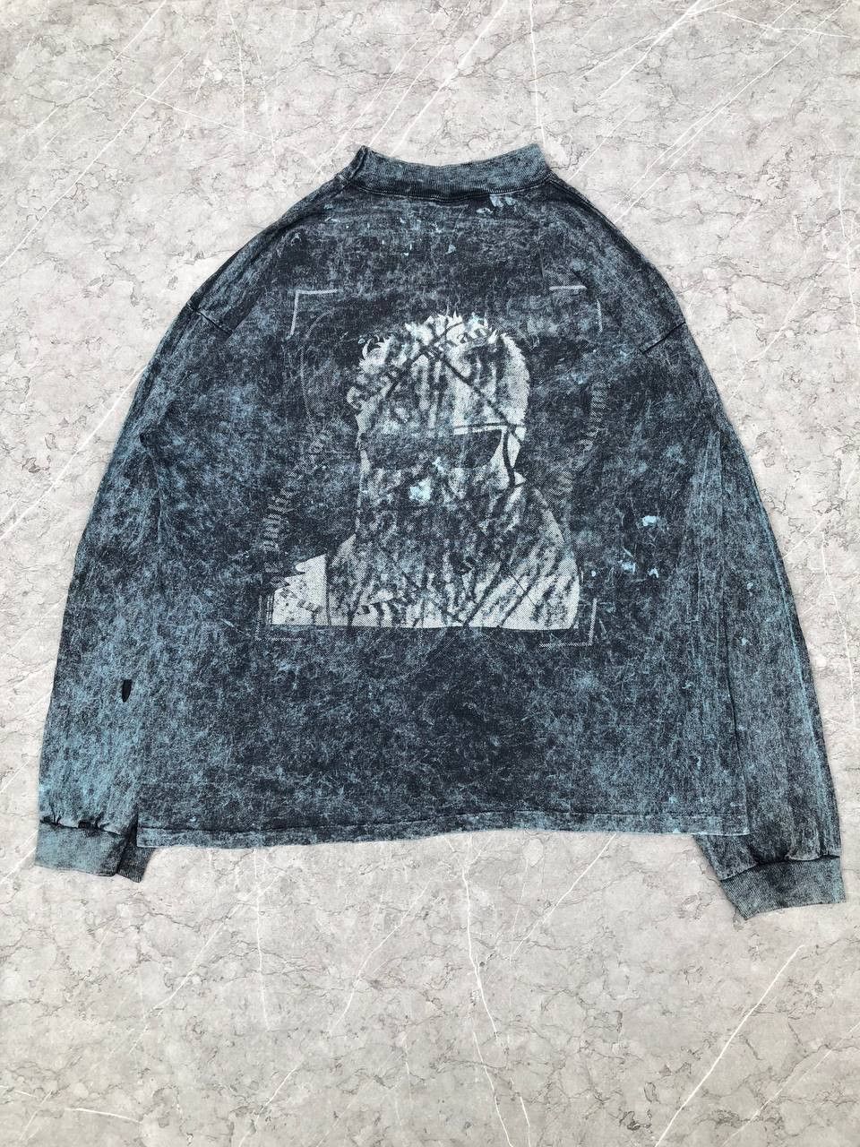 Vintage THRASHED Vintage Public Image Tye Dye Turtle NeckLongsleeve Size US L / EU 52-54 / 3 - 8 Thumbnail