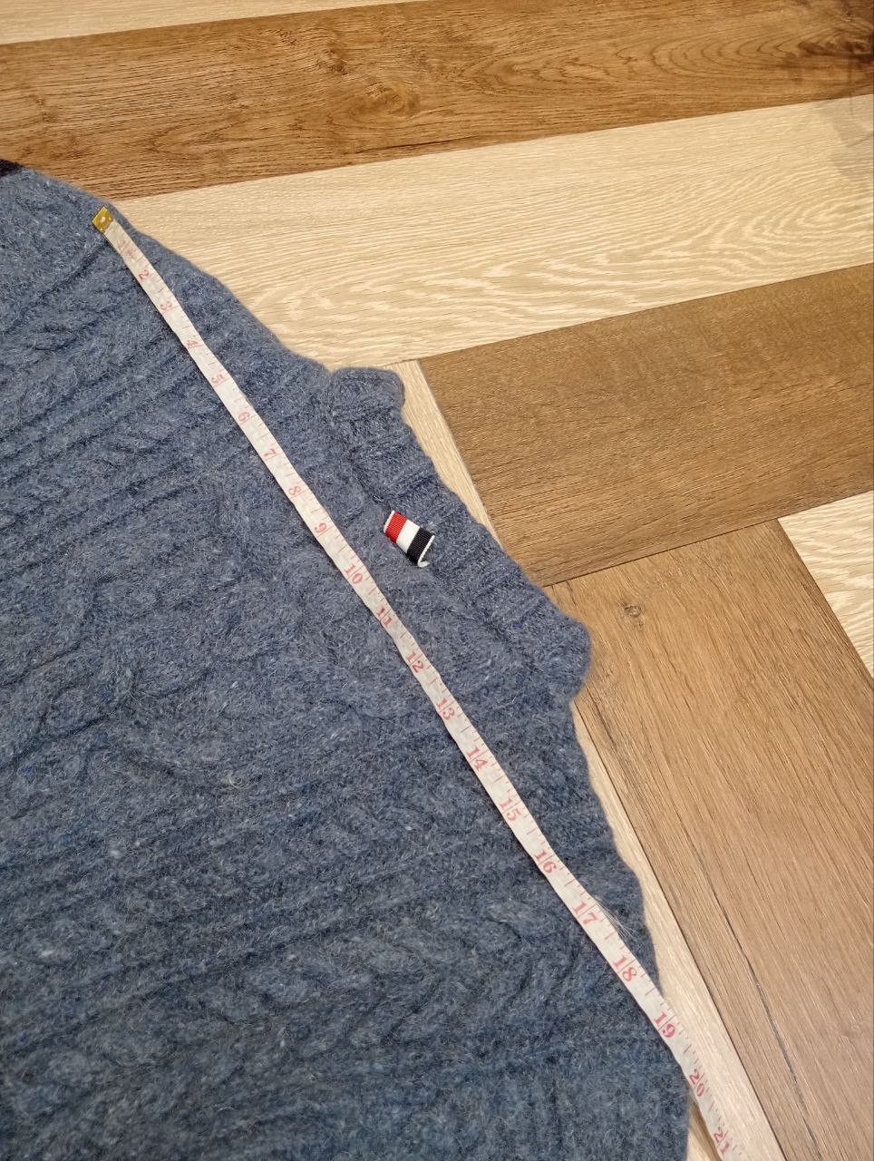 Thom Browne THOM BROWNE CABLE-KNIT BLEND WOOL MOHAIR SWEATER Size S / US 4 / IT 40 - 17 Thumbnail