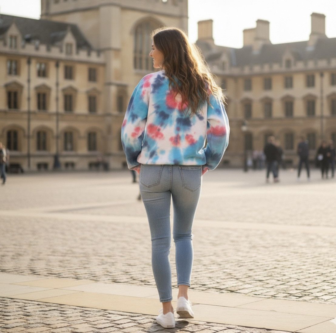 Other Women’s Tie Dye Oxford University Logo Crew Sweatshirt EUC Size US M / EU 48-50 / 2 - 2 Thumbnail