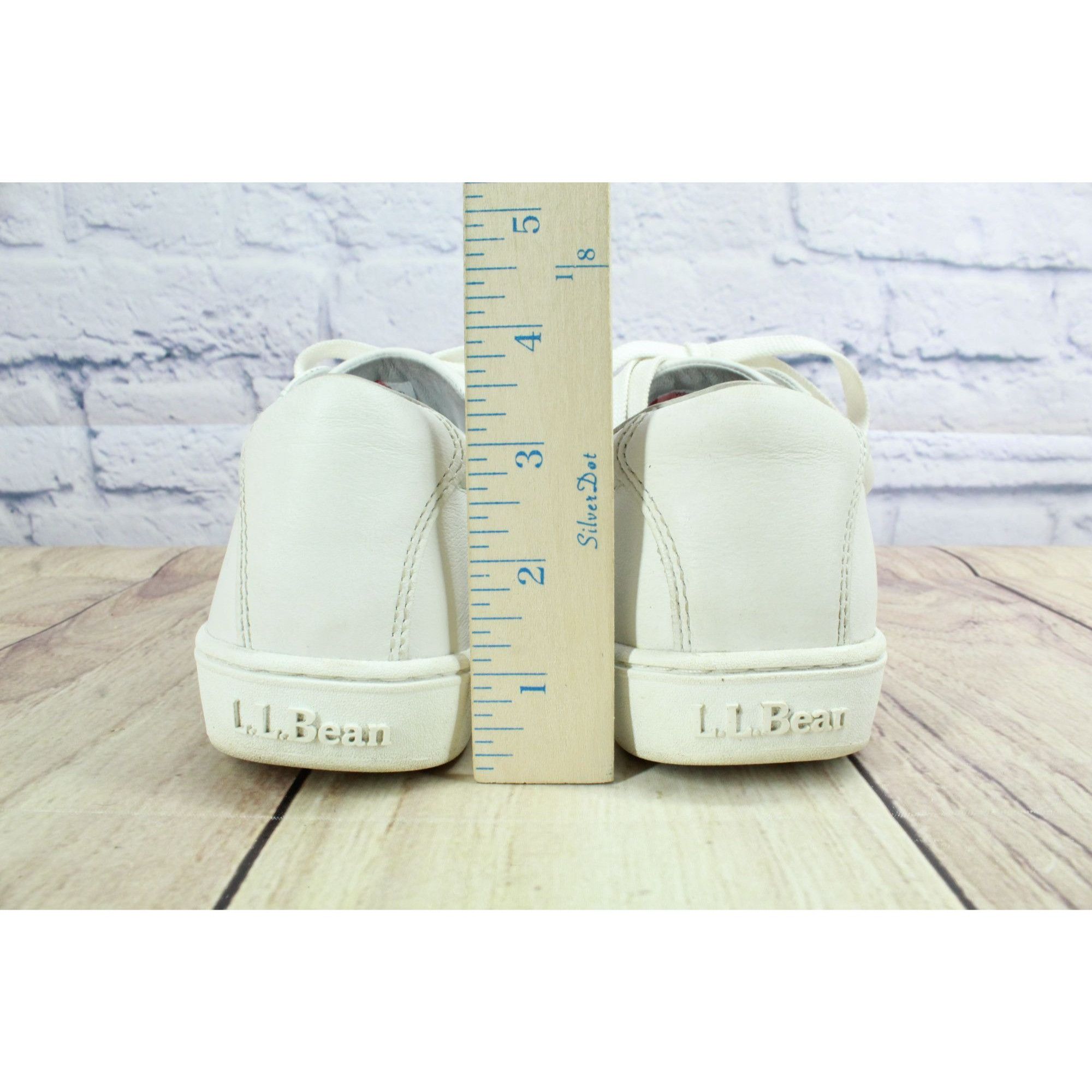 L.L. Bean LL Bean Women's White Leather Eco Bay Comfort Oxford Shoes Size US 8.5 / IT 38.5 - 6 Thumbnail