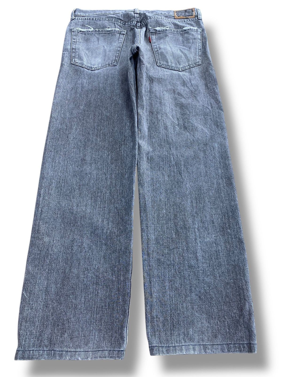 Japanese Brand Japanese Brand Faded Wash Distressed Style Loose Jeans Size US 33 - 3 Thumbnail