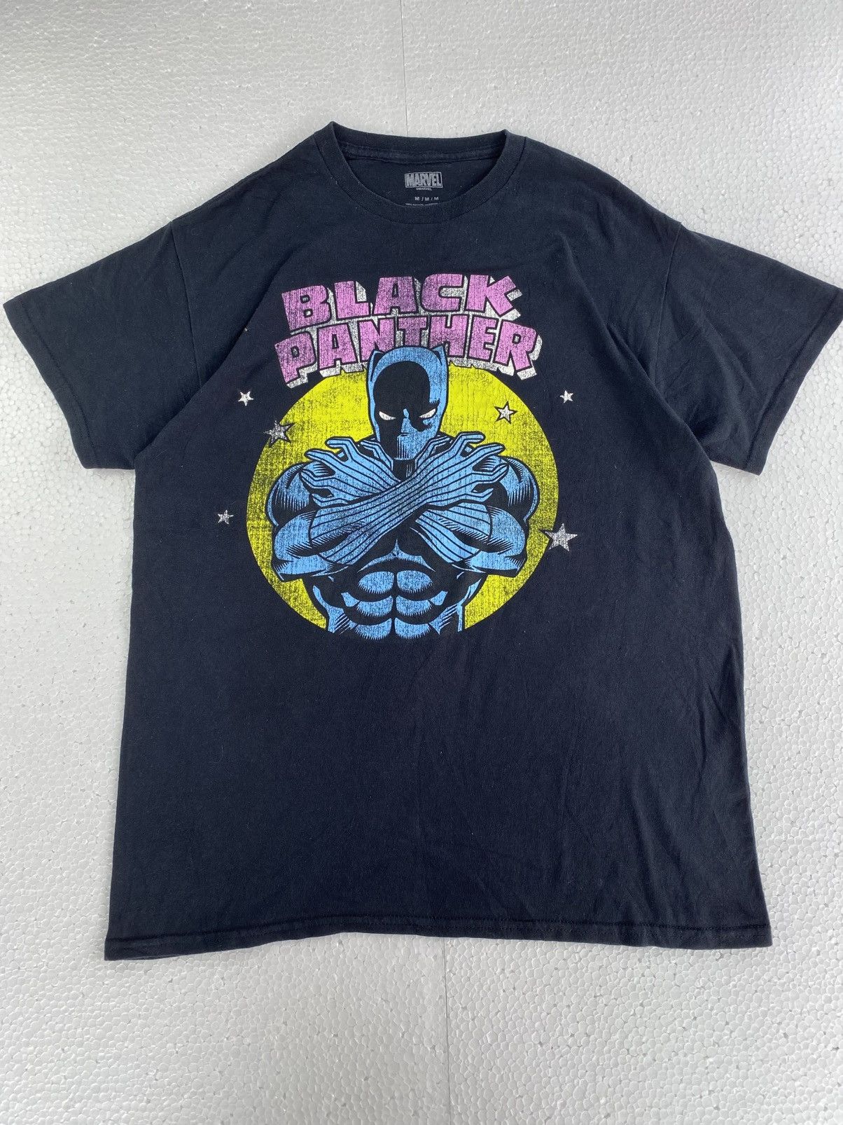 Anime × Marvel Comics × Vintage Marvel Black Panther Tshirt (B17) Size US M / EU 48-50 / 2 - 1 Thumbnail