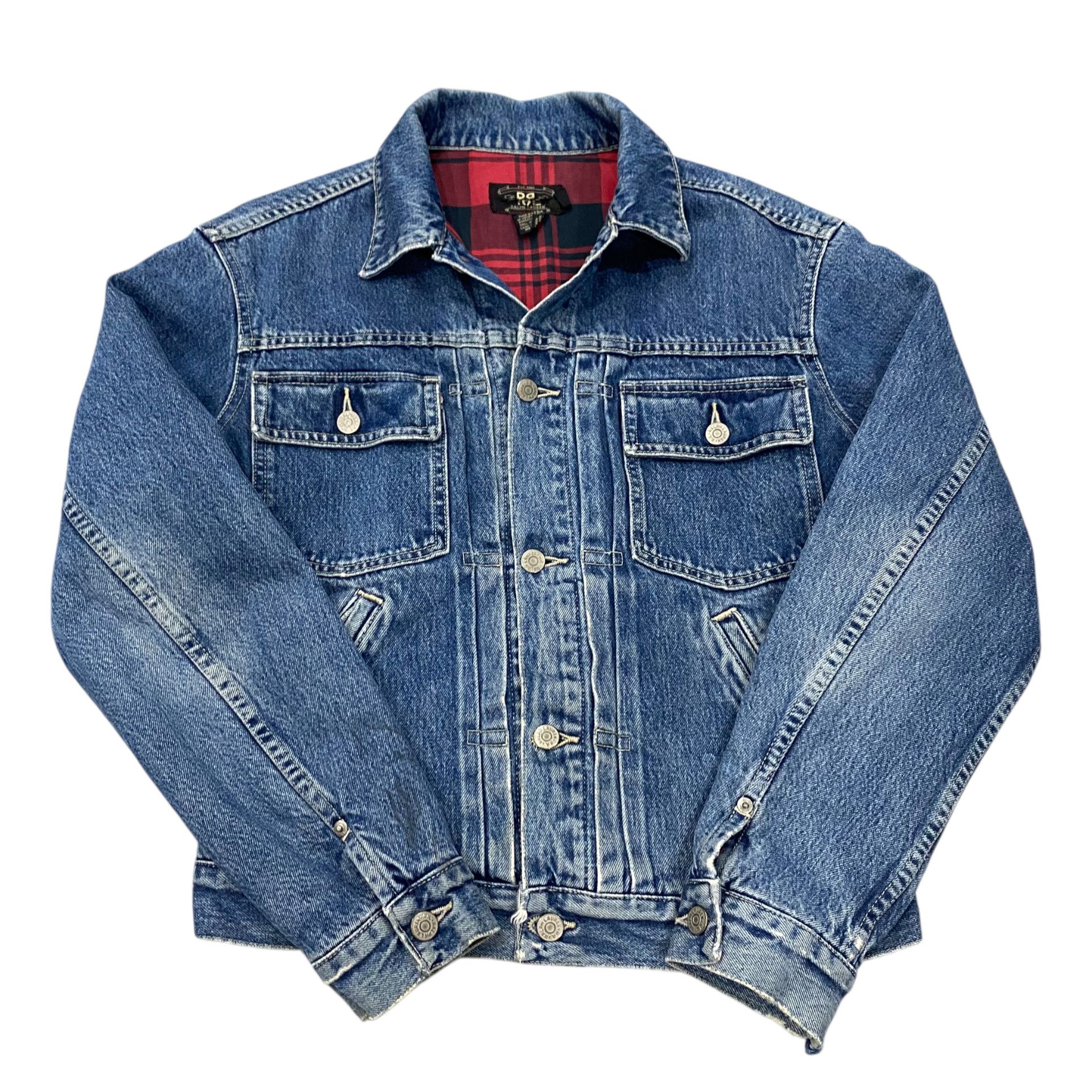 RRL Ralph Lauren 💥RRL RALPH LAUREN DENIM TRUCKER JACKET Size US S / EU 44-46 / 1 - 2 Thumbnail