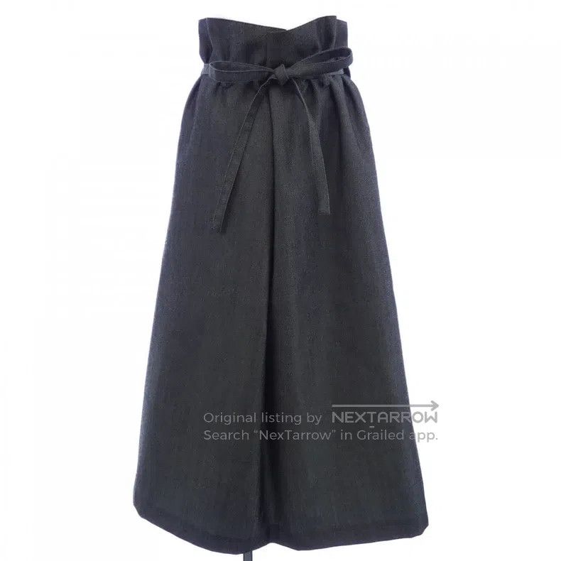 Yohji Yamamoto Yohji Yamamoto size 3 Lace-up denim dress Size 26" / US 2 / IT 38 - 1 Thumbnail