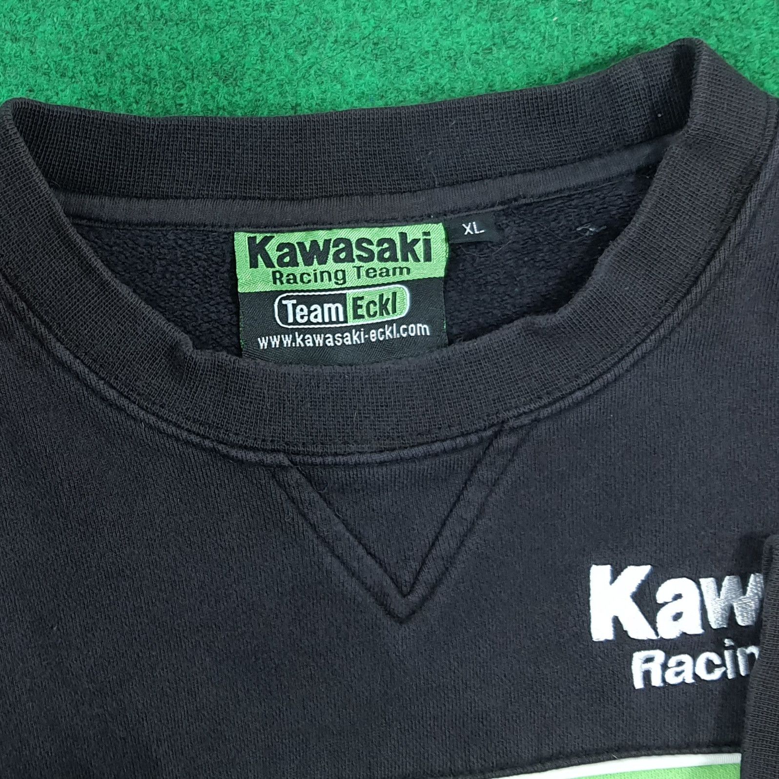Japanese Brand Vintage 2002 Kawasaki Racing Team MotoGP Motorcross Crewneck Size US L / EU 52-54 / 3 - 8 Thumbnail