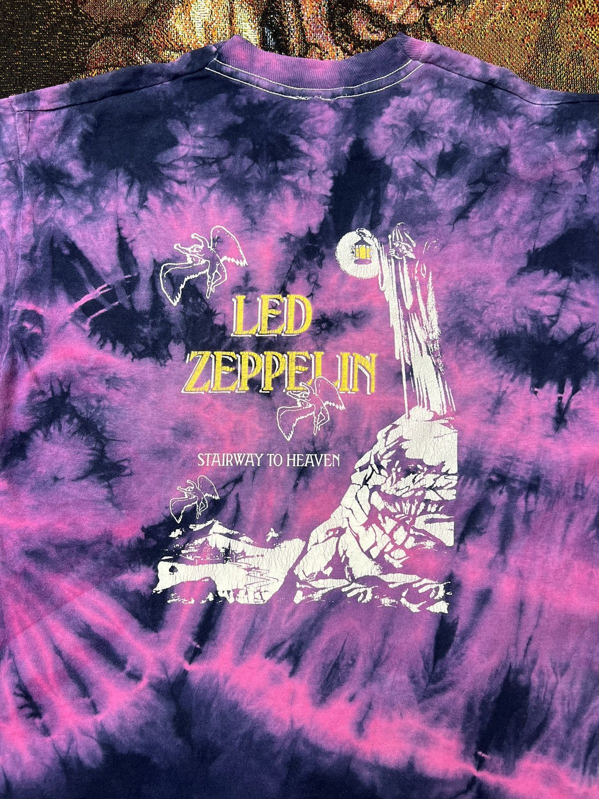 Band Tees Vintage Led Zeppelin Tie Dye LS Size US M / EU 48-50 / 2 - 2 Thumbnail
