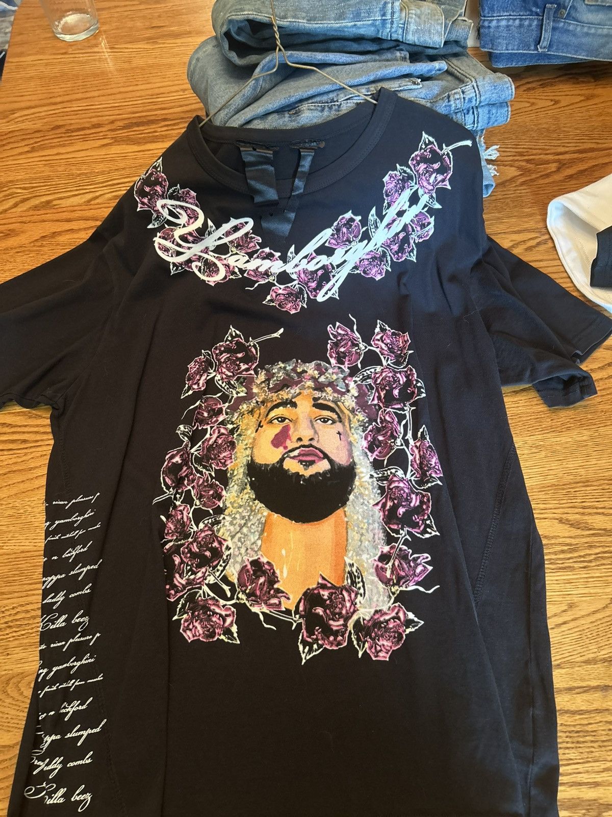 A$AP Rocky × Vlone VLONE Yamborghini Eliantte A$AP YAMS Shirt Size US XL / EU 56 / 4 - 1 Thumbnail