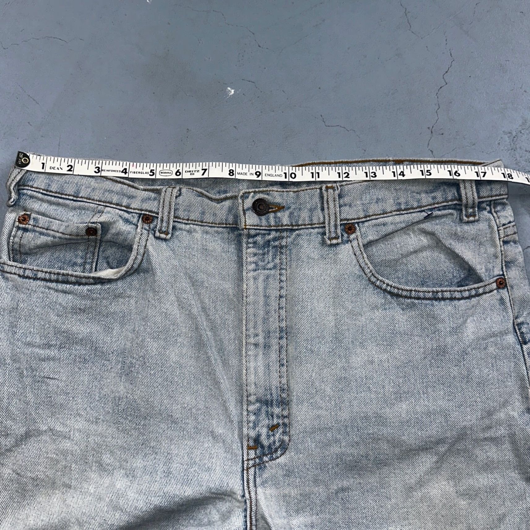Levi's Levi's 501 Jeans | 505 Vintage 90s USA Blue Light Wash Denim Cotton Mid Rise Straight Regular 38x30 501 Series Mens Jeans Size US 38 / EU 54 - 7 Thumbnail