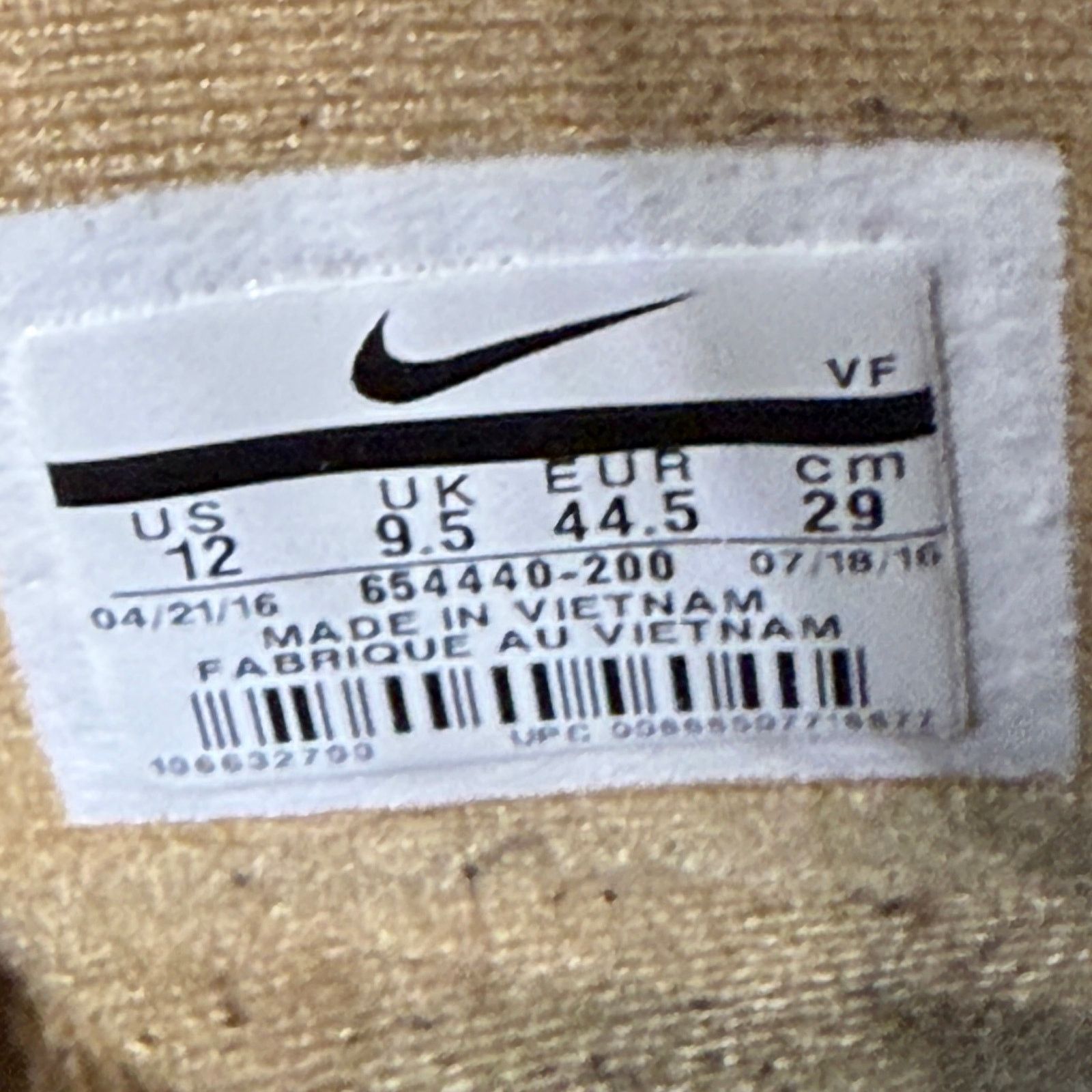 Nike Nike Air Force One AF1 High Pre Womens Size 12 US 654440-200 Size US 12 / IT 42 - 6 Thumbnail