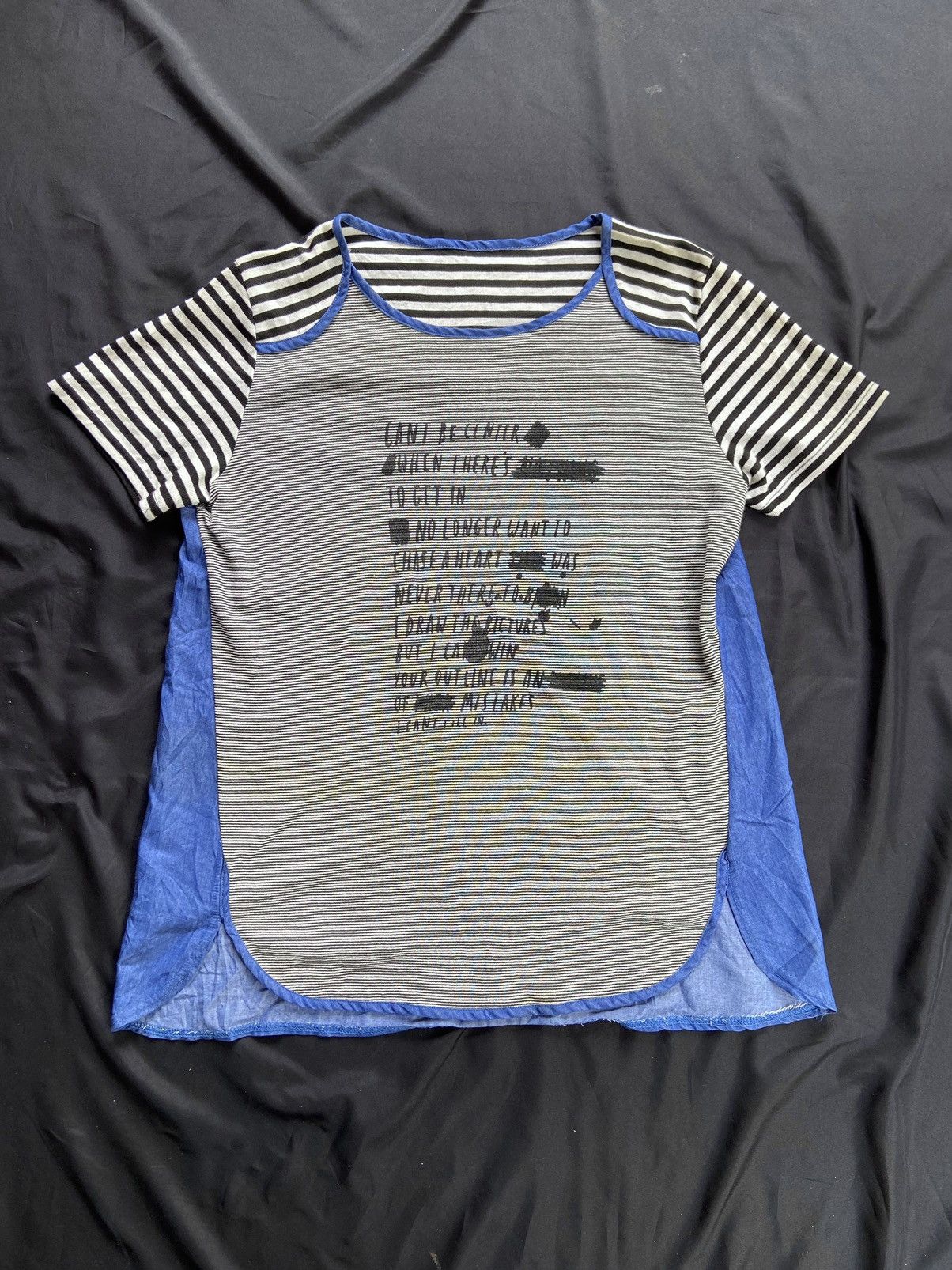 If Six Was Nine JAPANESE QUOTES HEARTS DOUBLE LAYER TEE Size US M / EU 48-50 / 2 - 1 Thumbnail