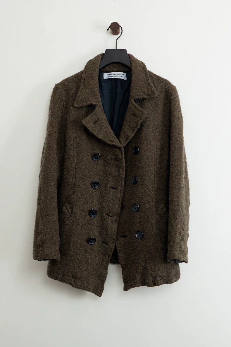 Comme des Garcons Comme des Garcons Felt wool double-breasted lapel coat Size M / US 6-8 / IT 42-44 - 2 Thumbnail