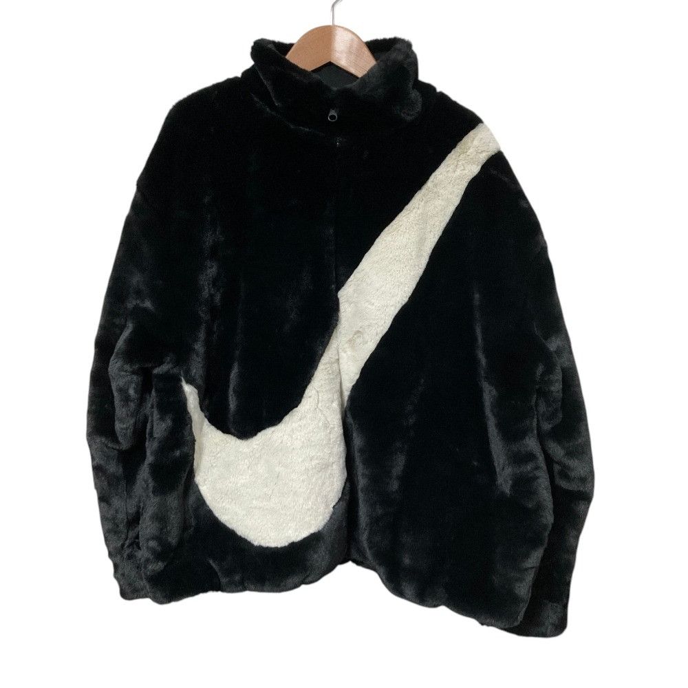 Other Other Nike Big Swoosh Faux Fur Jacket Fur Outerwear DUTY FREE for USA Size ONE SIZE - 1 Thumbnail