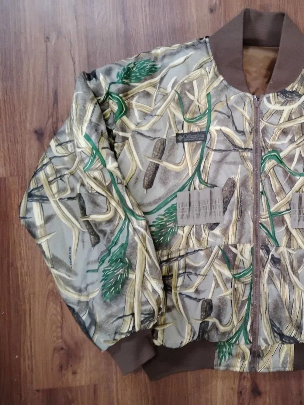 Columbia Vintage Columbia Cattail Camouflage Bomber Jacket Reversible Size US L / EU 52-54 / 3 - 2 Thumbnail